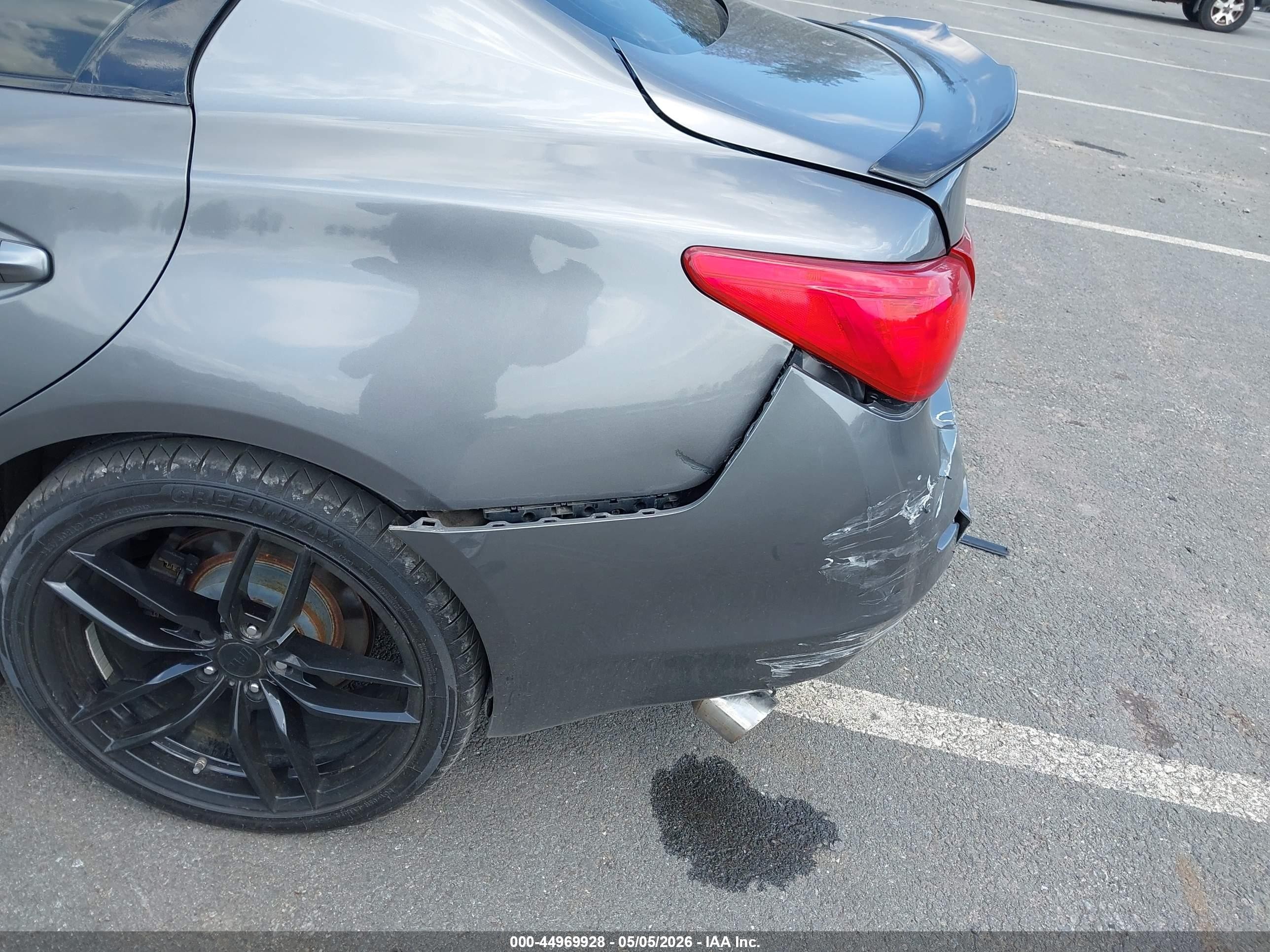 2015 Infiniti Q50 Premium Gray vin: JN1BV7AR3FM419075