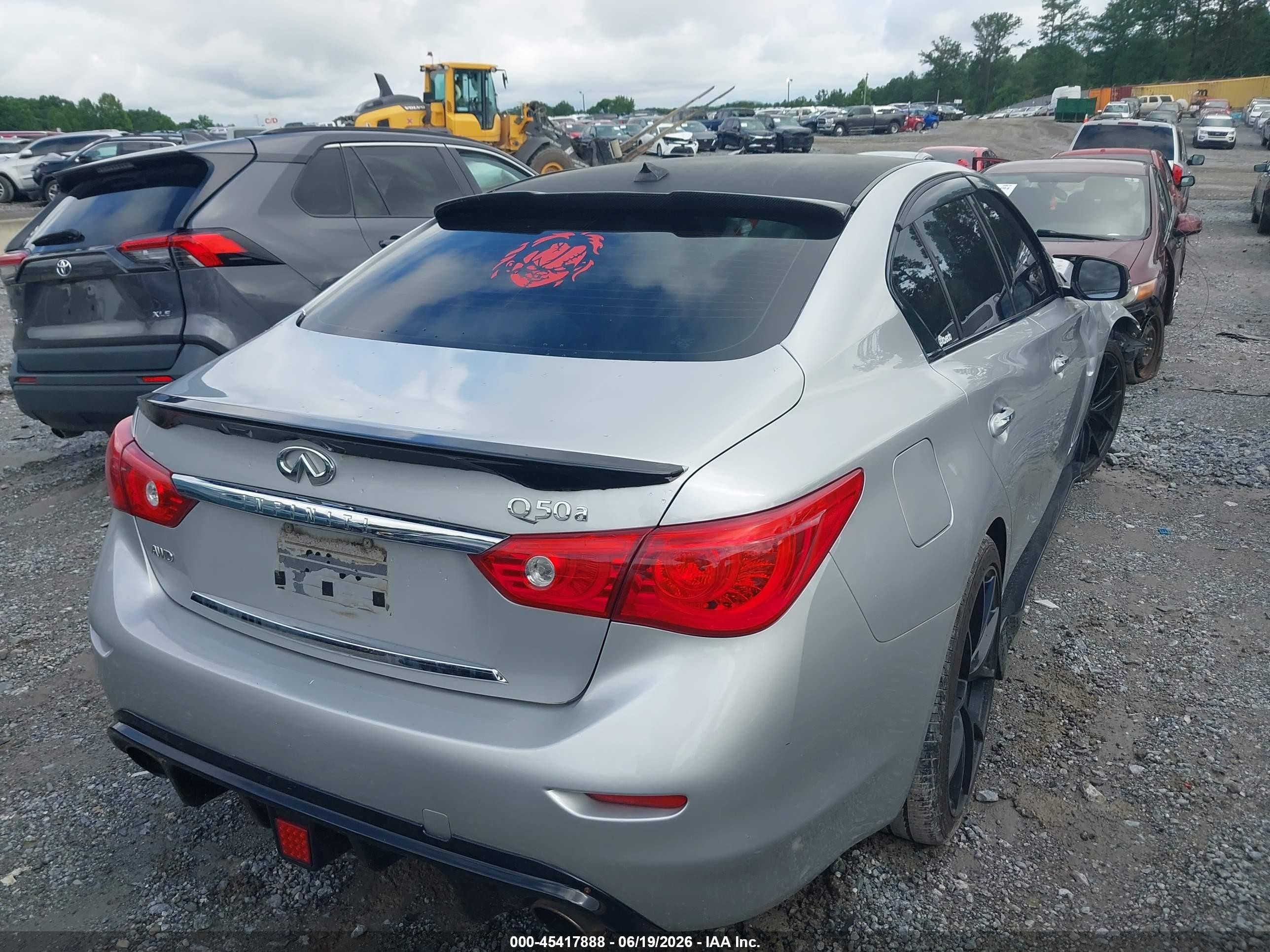 2015 Infiniti Q50   Silver vin: JN1BV7AR3FM420405