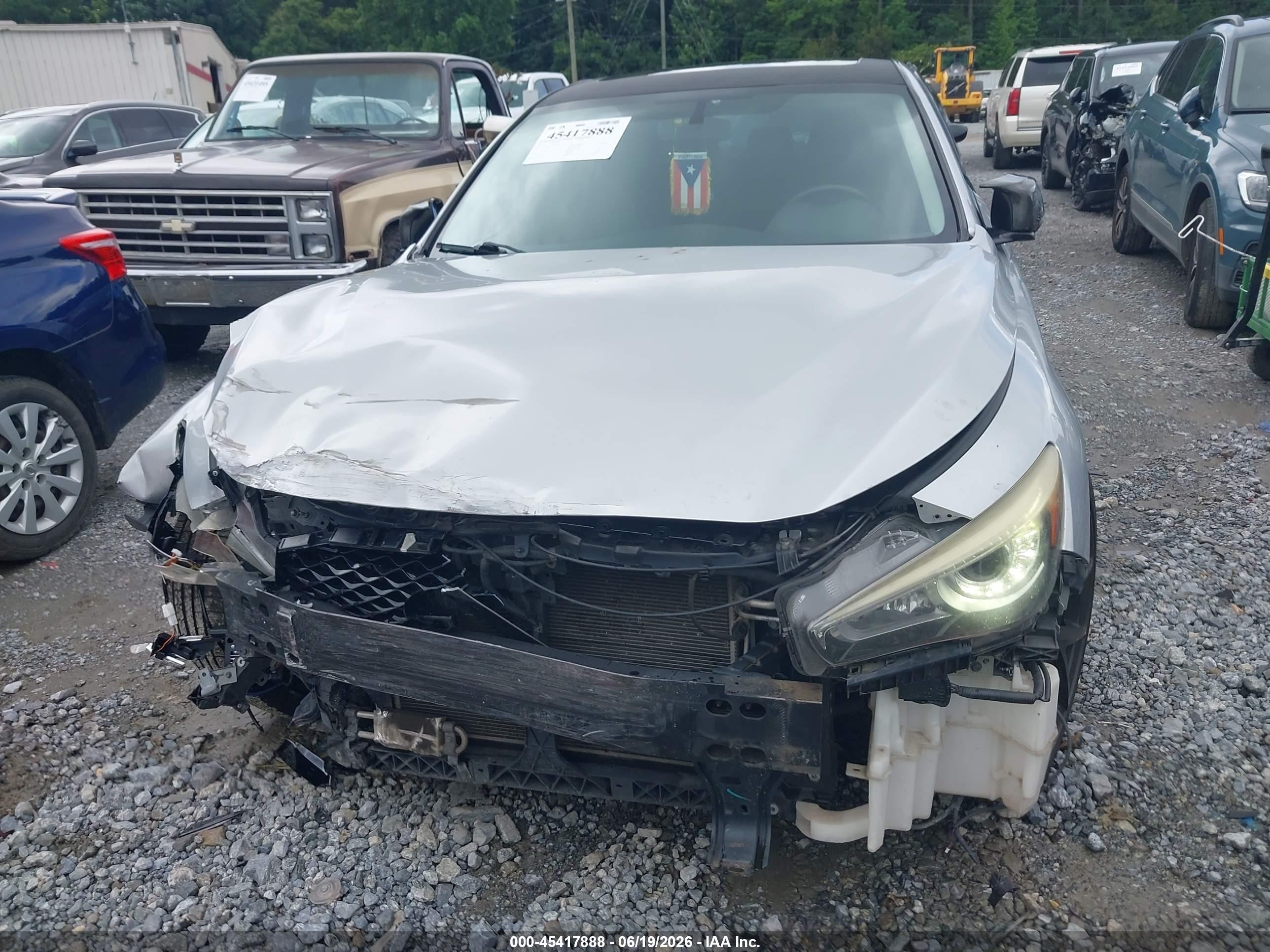 2015 Infiniti Q50   Silver vin: JN1BV7AR3FM420405