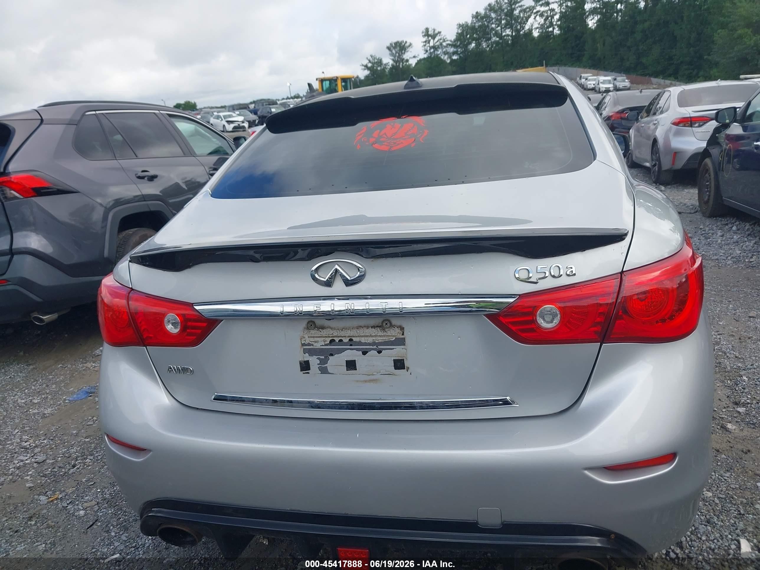 2015 Infiniti Q50   Silver vin: JN1BV7AR3FM420405