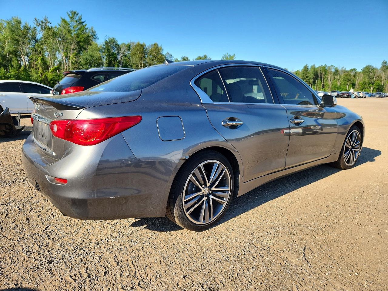 2015 Infiniti Q50 Base Gray vin: JN1BV7AR3FM420467