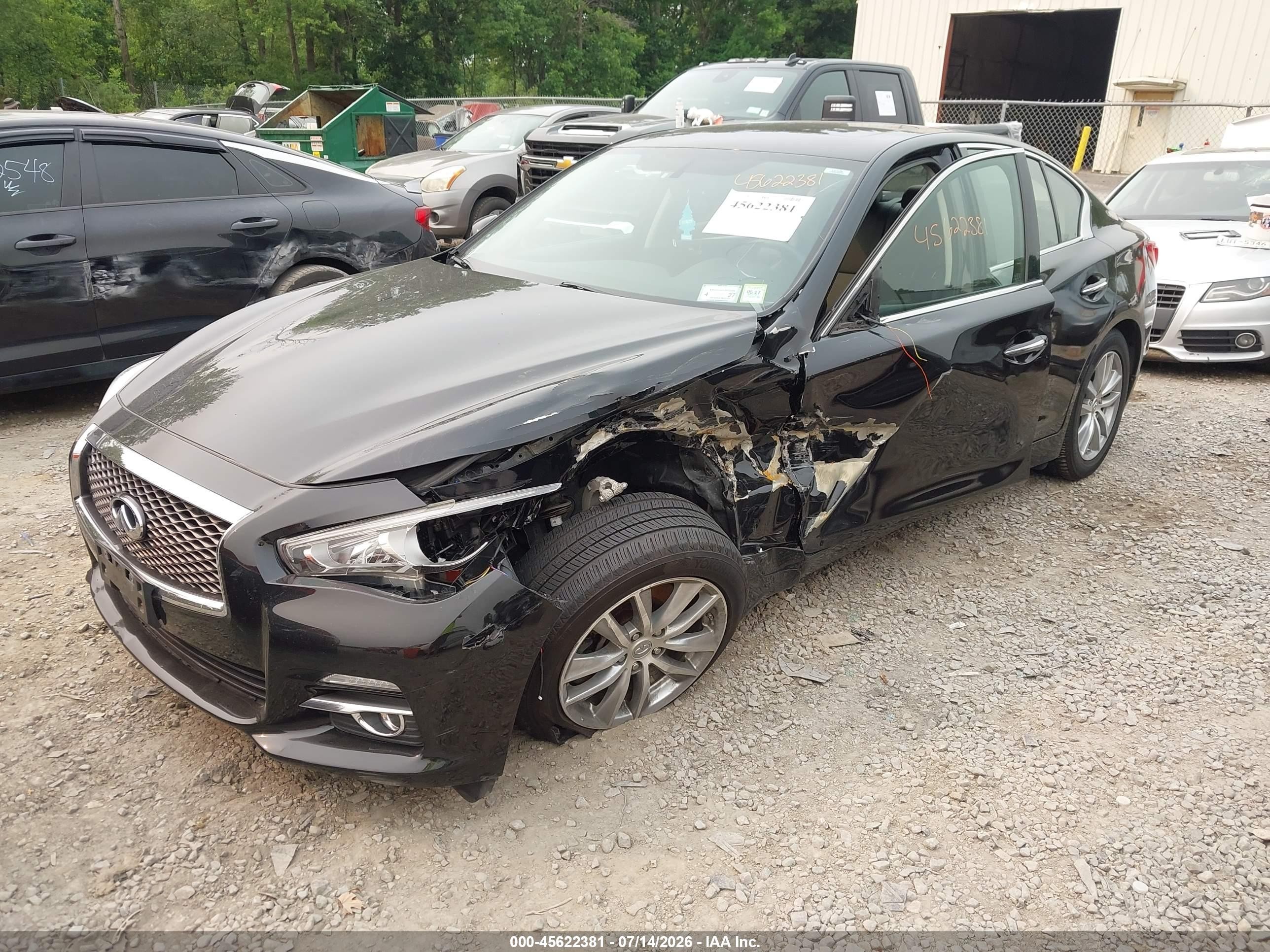 2015 Infiniti Q50 Premium Black vin: JN1BV7AR3FM422719