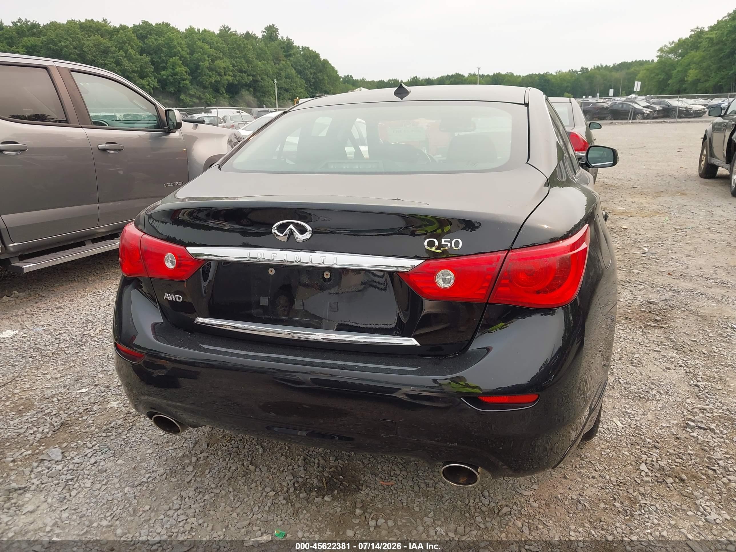 2015 Infiniti Q50 Premium Black vin: JN1BV7AR3FM422719