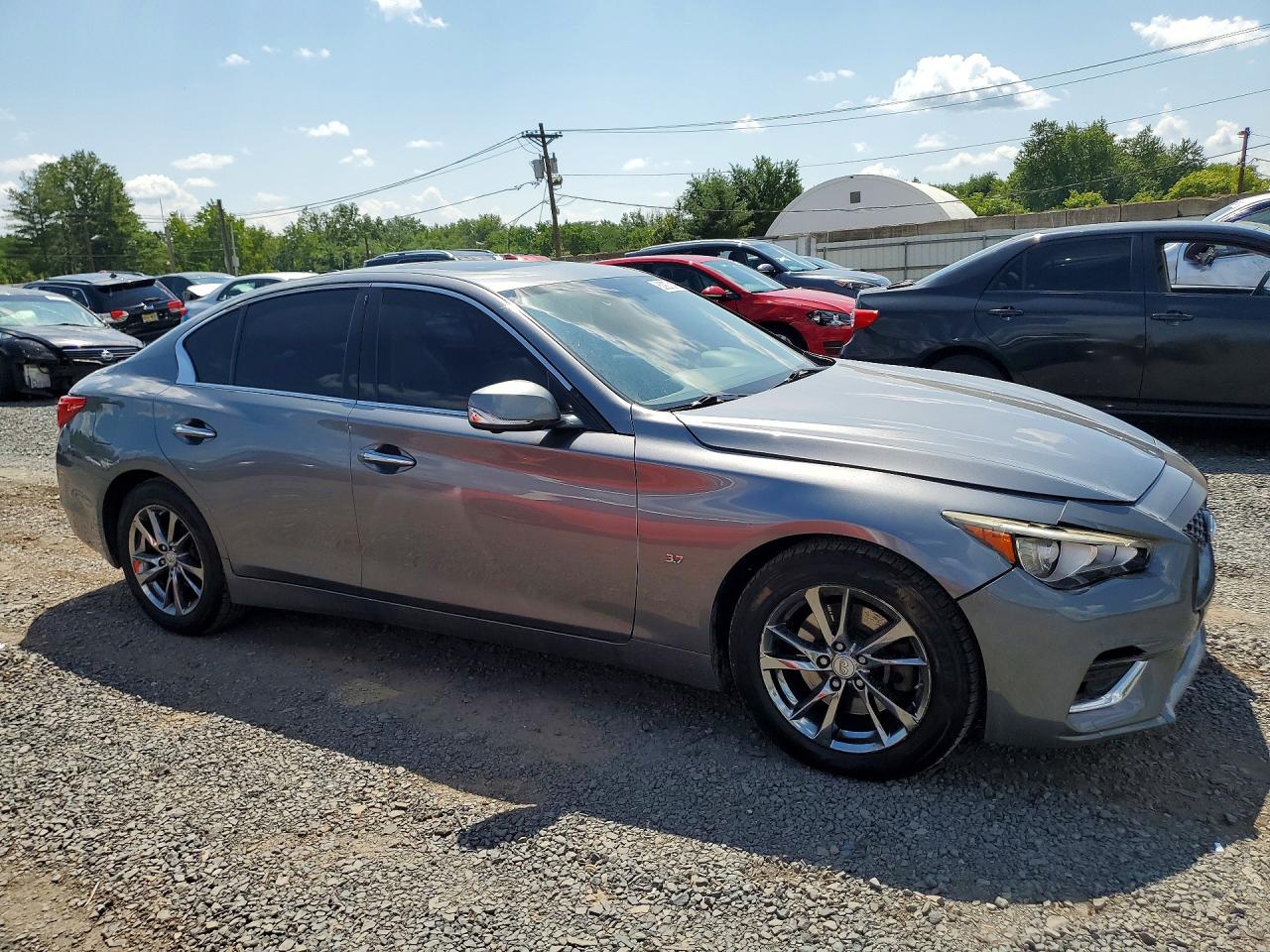 2015 Infiniti Q50 Premium Серый vin: JN1BV7AR3FM423272