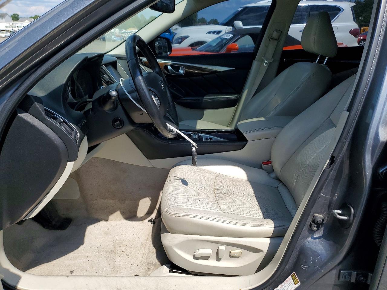 2015 Infiniti Q50 Premium Серый vin: JN1BV7AR3FM423272