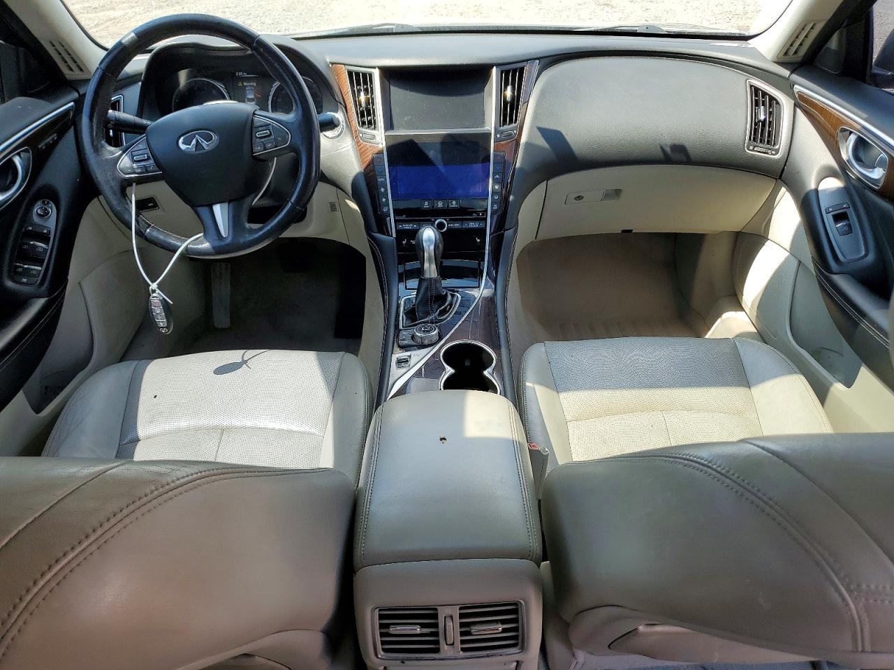 2015 Infiniti Q50 Premium Серый vin: JN1BV7AR3FM423272