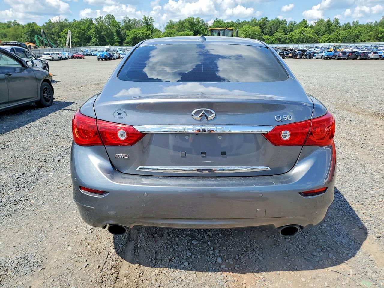 2015 Infiniti Q50 Premium Серый vin: JN1BV7AR3FM423272