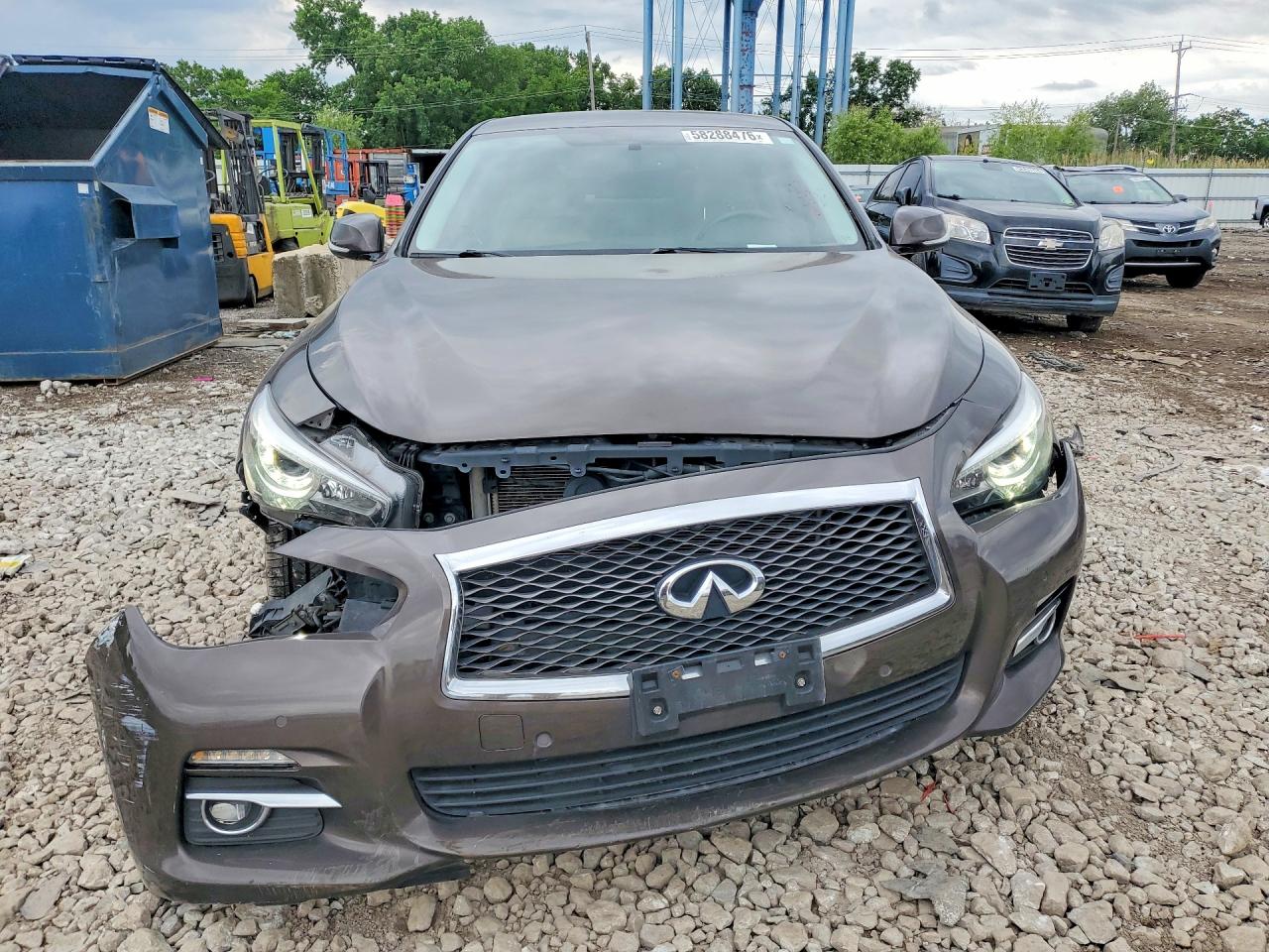 2014 Infiniti Q50 Base Brown vin: JN1BV7AR4EM685462