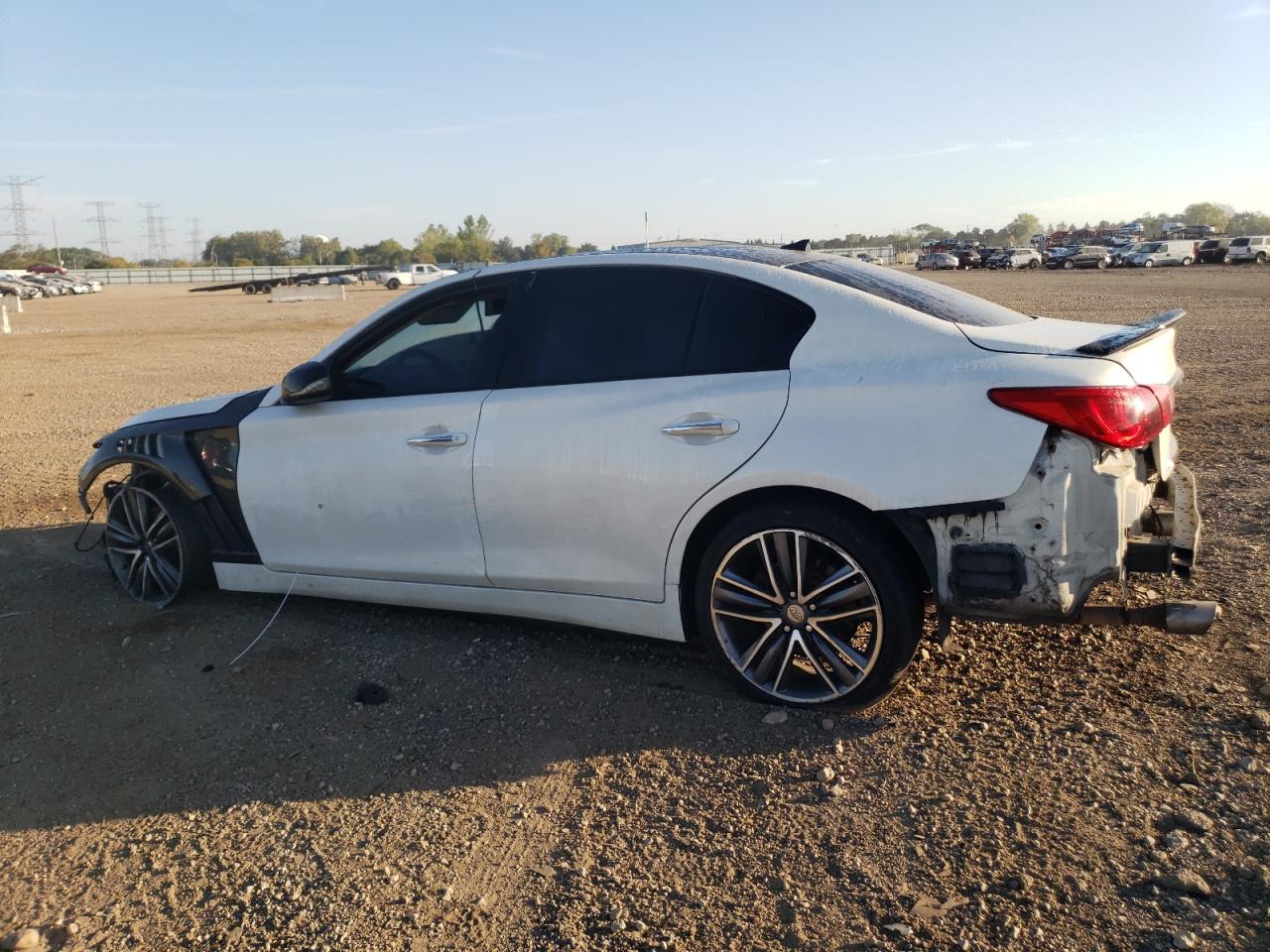 2014 Infiniti Q50 Base White vin: JN1BV7AR4EM689771