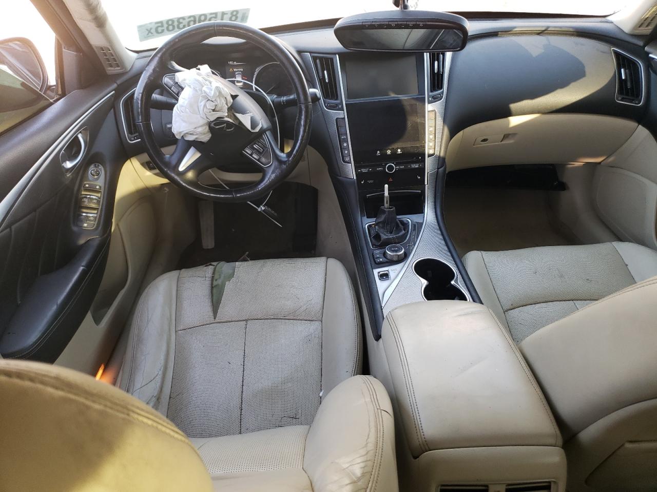 2014 Infiniti Q50 Base White vin: JN1BV7AR4EM689771