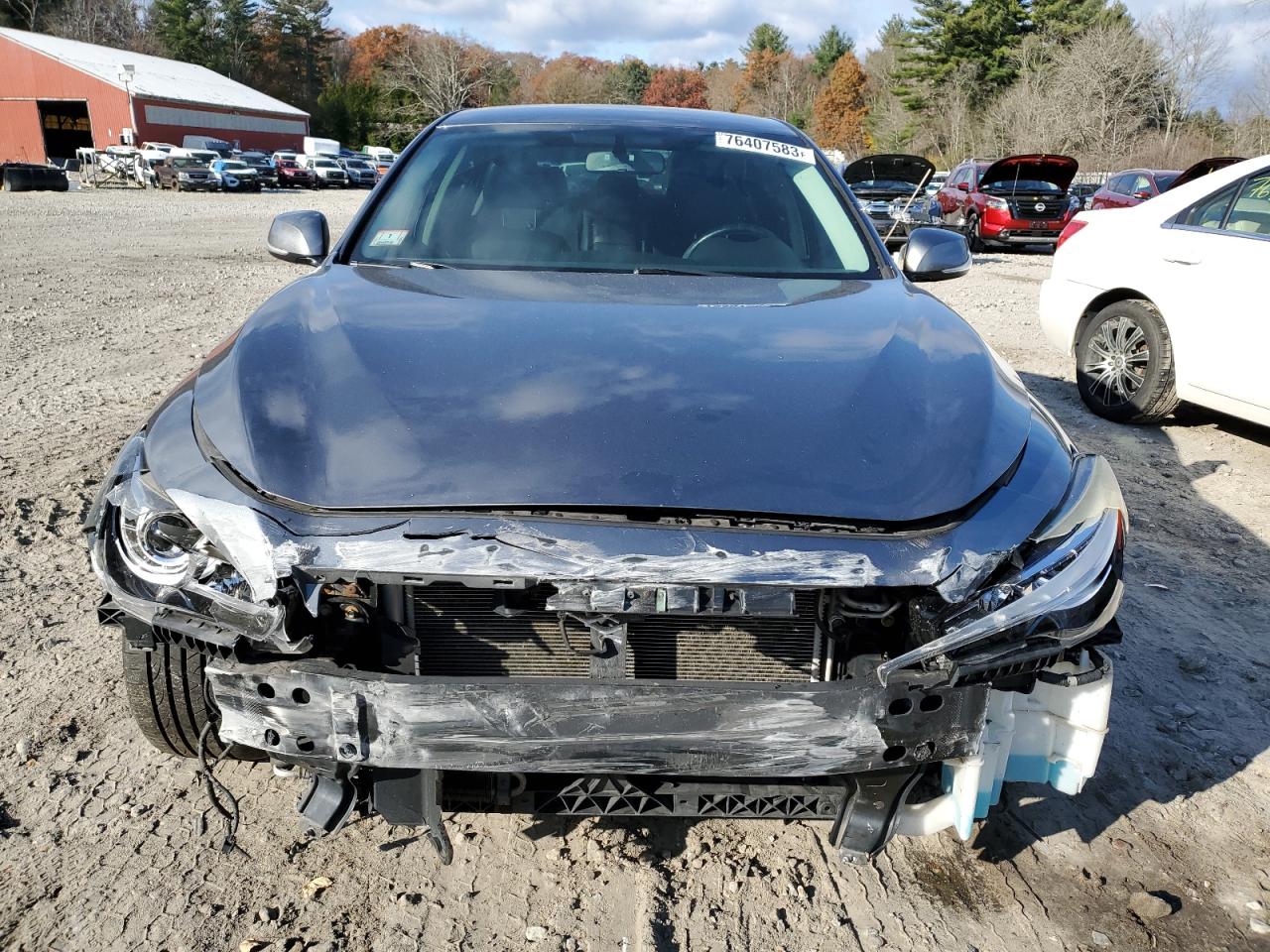 2014 Infiniti Q50 Base Gray vin: JN1BV7AR4EM690368