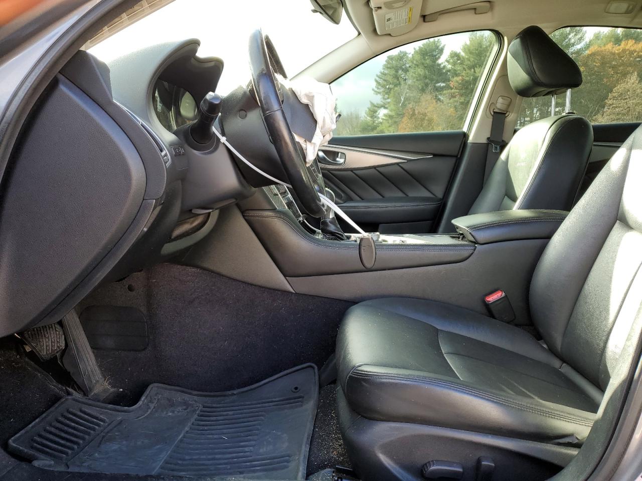 2014 Infiniti Q50 Base Gray vin: JN1BV7AR4EM690368