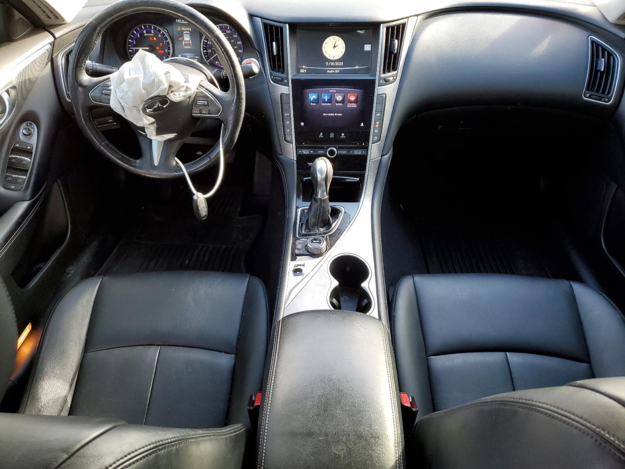 2014 Infiniti Q50 Base Gray vin: JN1BV7AR4EM690368