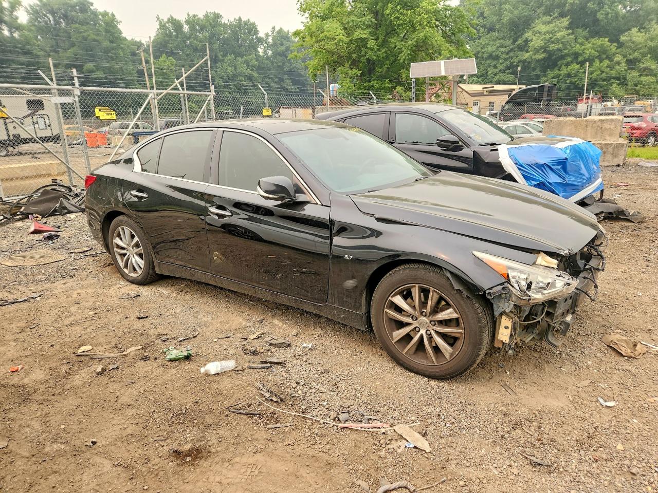 2014 Infiniti Q50 Premium Black vin: JN1BV7AR4EM691276