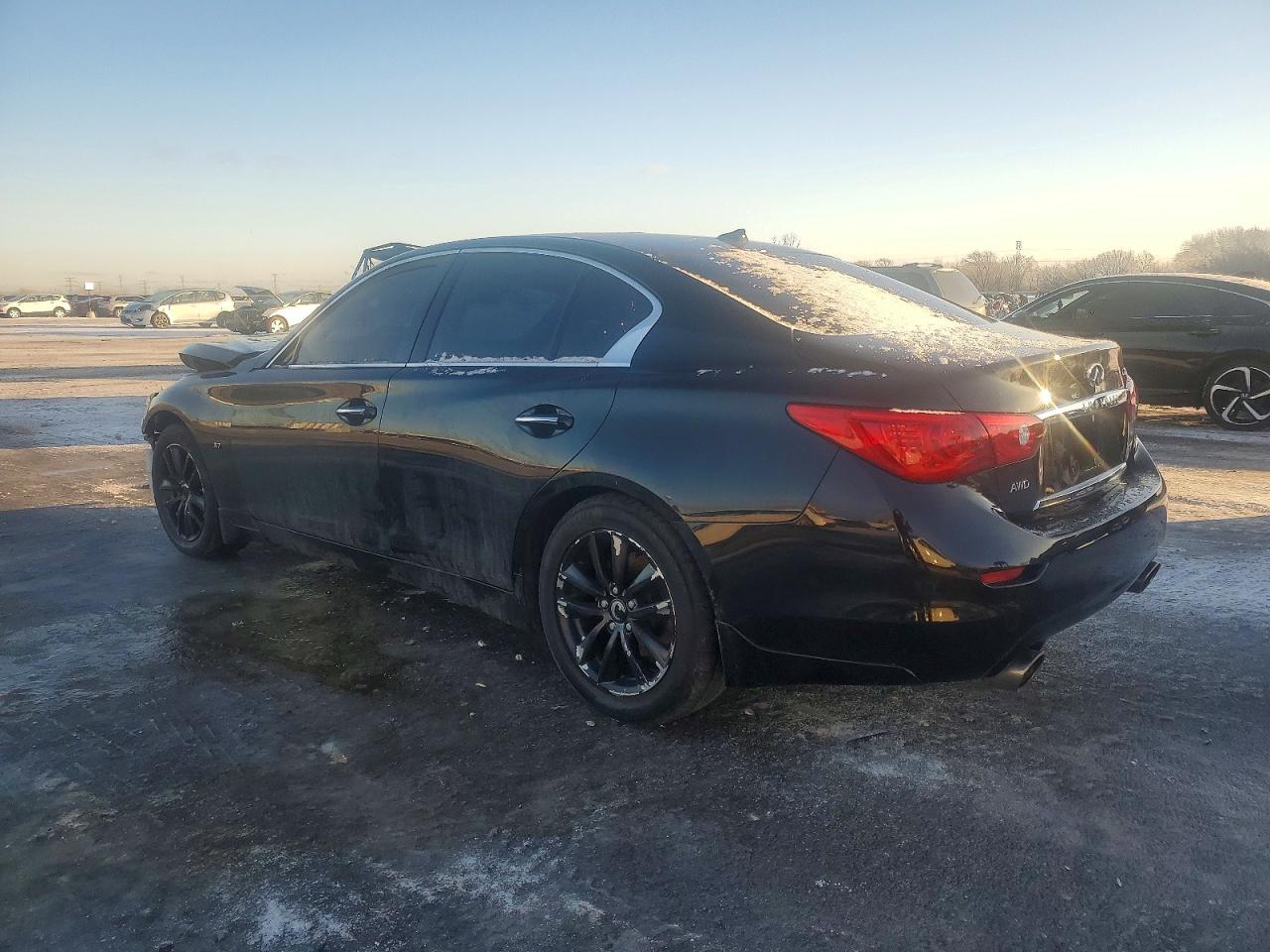 2014 Infiniti Q50 Black vin: JN1BV7AR4EM694789