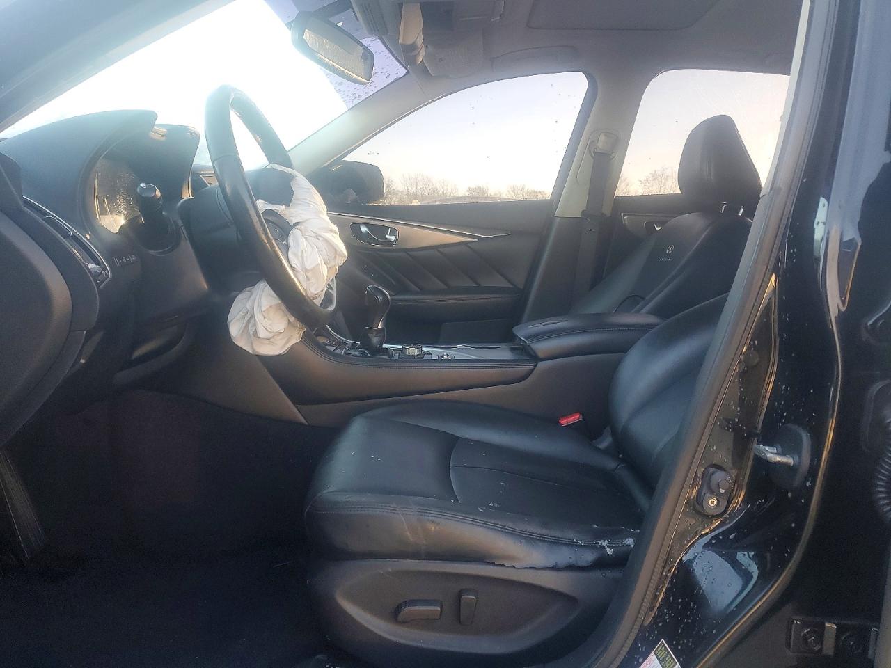 2014 Infiniti Q50 Black vin: JN1BV7AR4EM694789