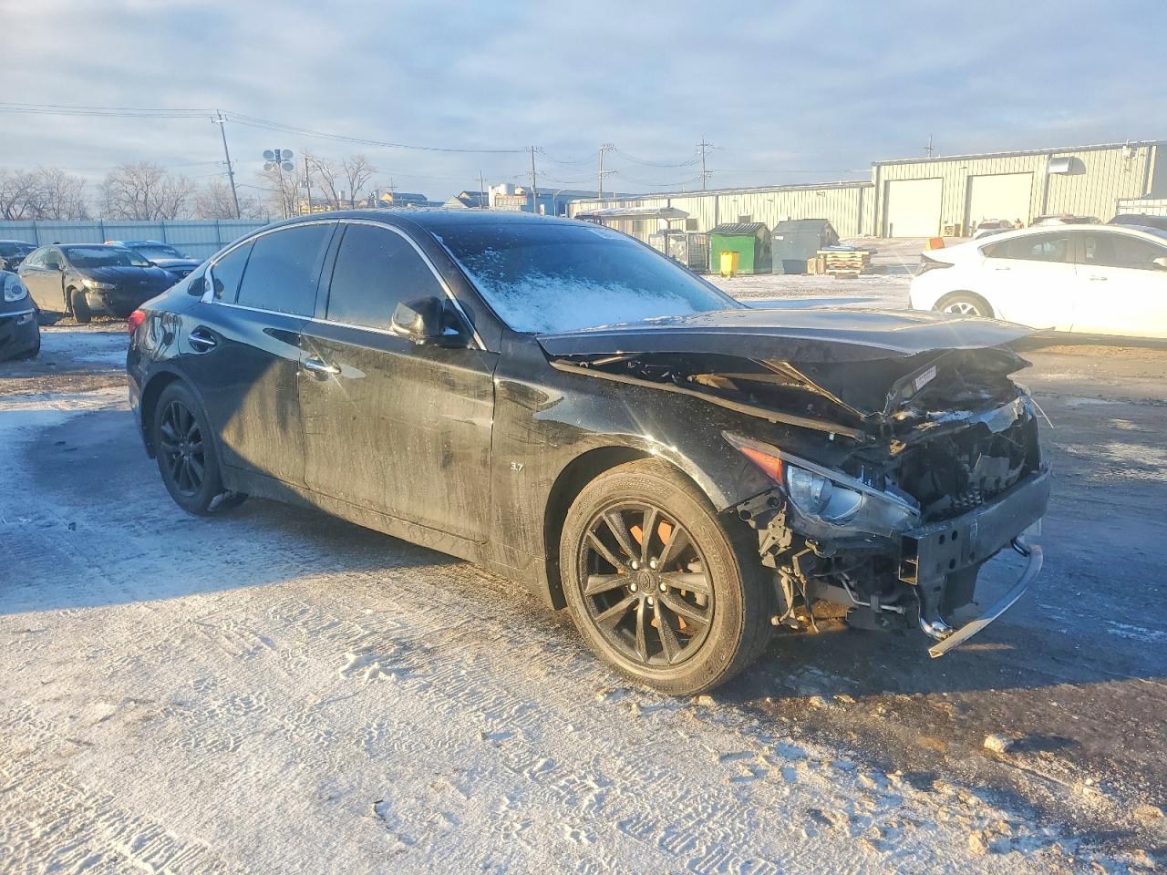 2014 Infiniti Q50 Black vin: JN1BV7AR4EM694789