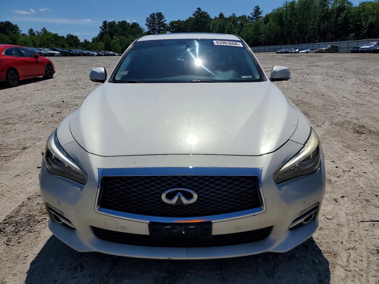 2014 Infiniti Q50 Premium White vin: JN1BV7AR4EM704527