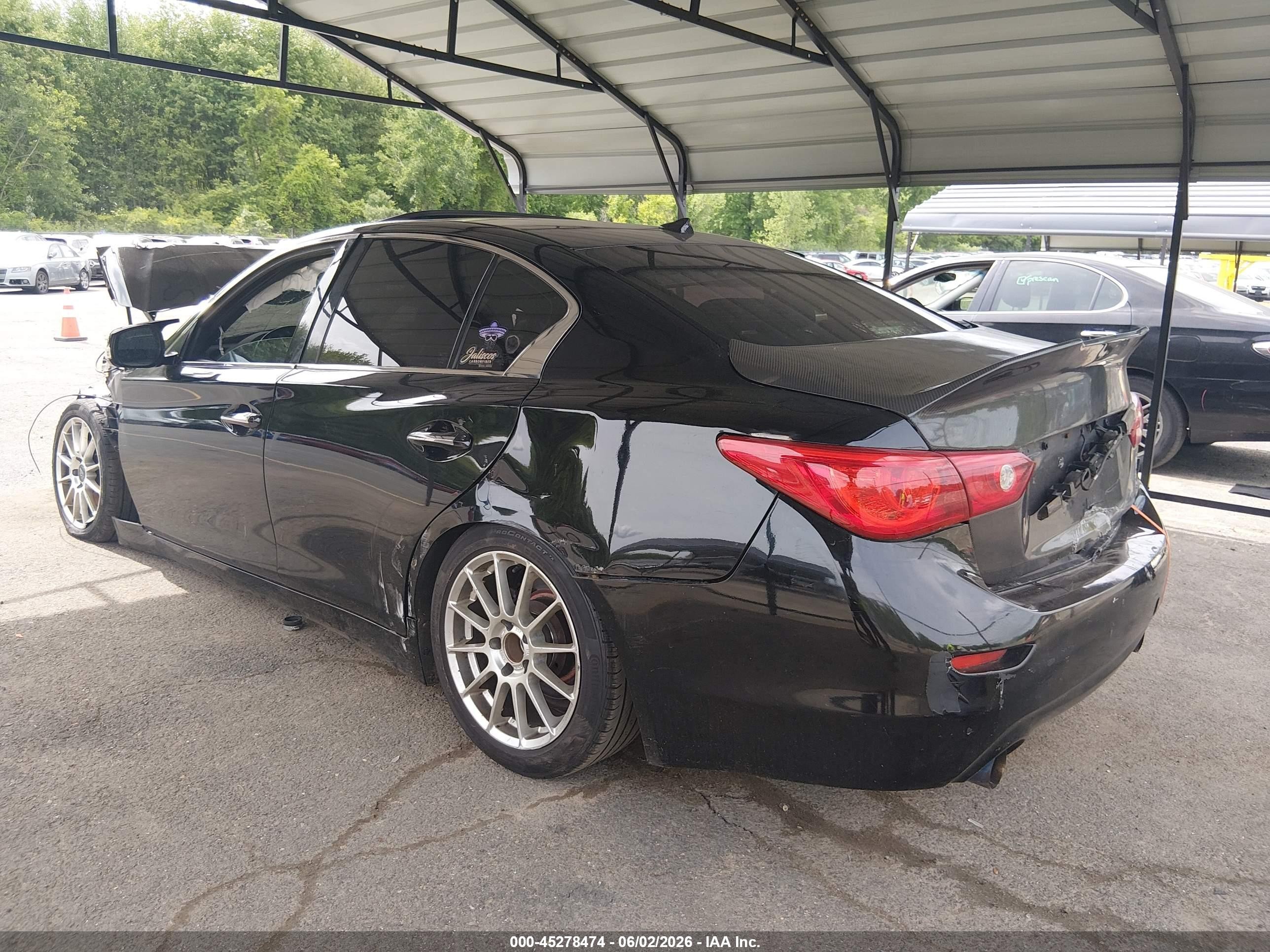 2014 Infiniti Q50   Black vin: JN1BV7AR4EM707251