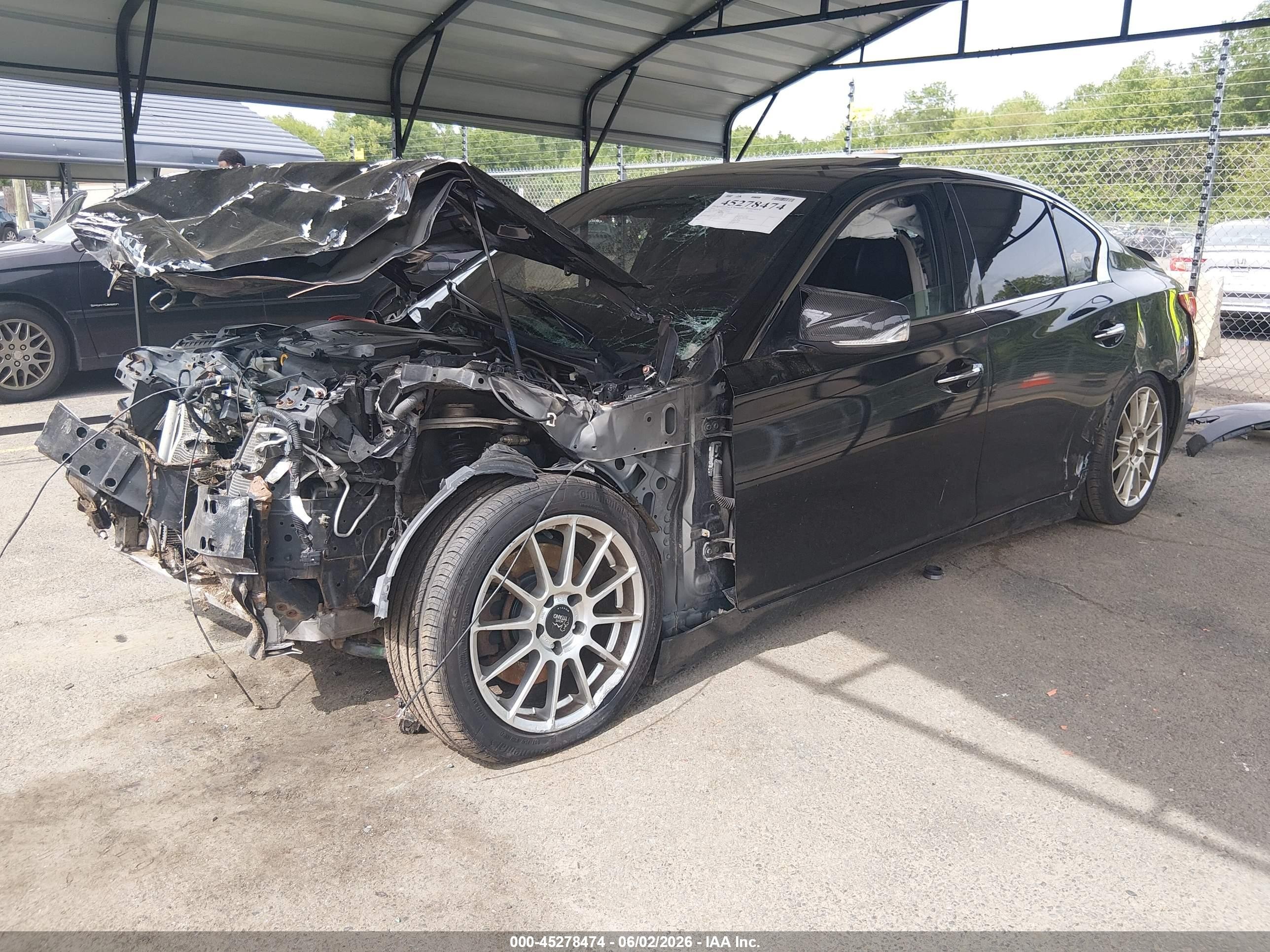 2014 Infiniti Q50   Black vin: JN1BV7AR4EM707251