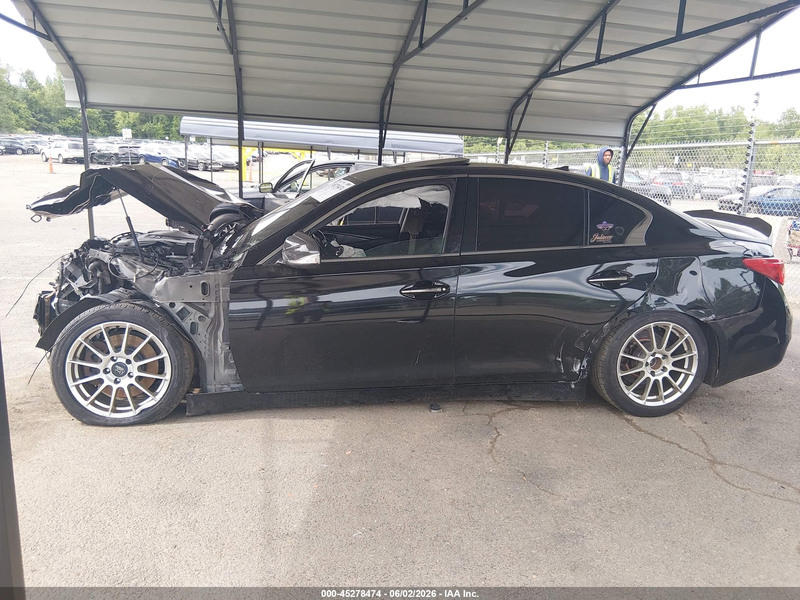 2014 Infiniti Q50   Black vin: JN1BV7AR4EM707251