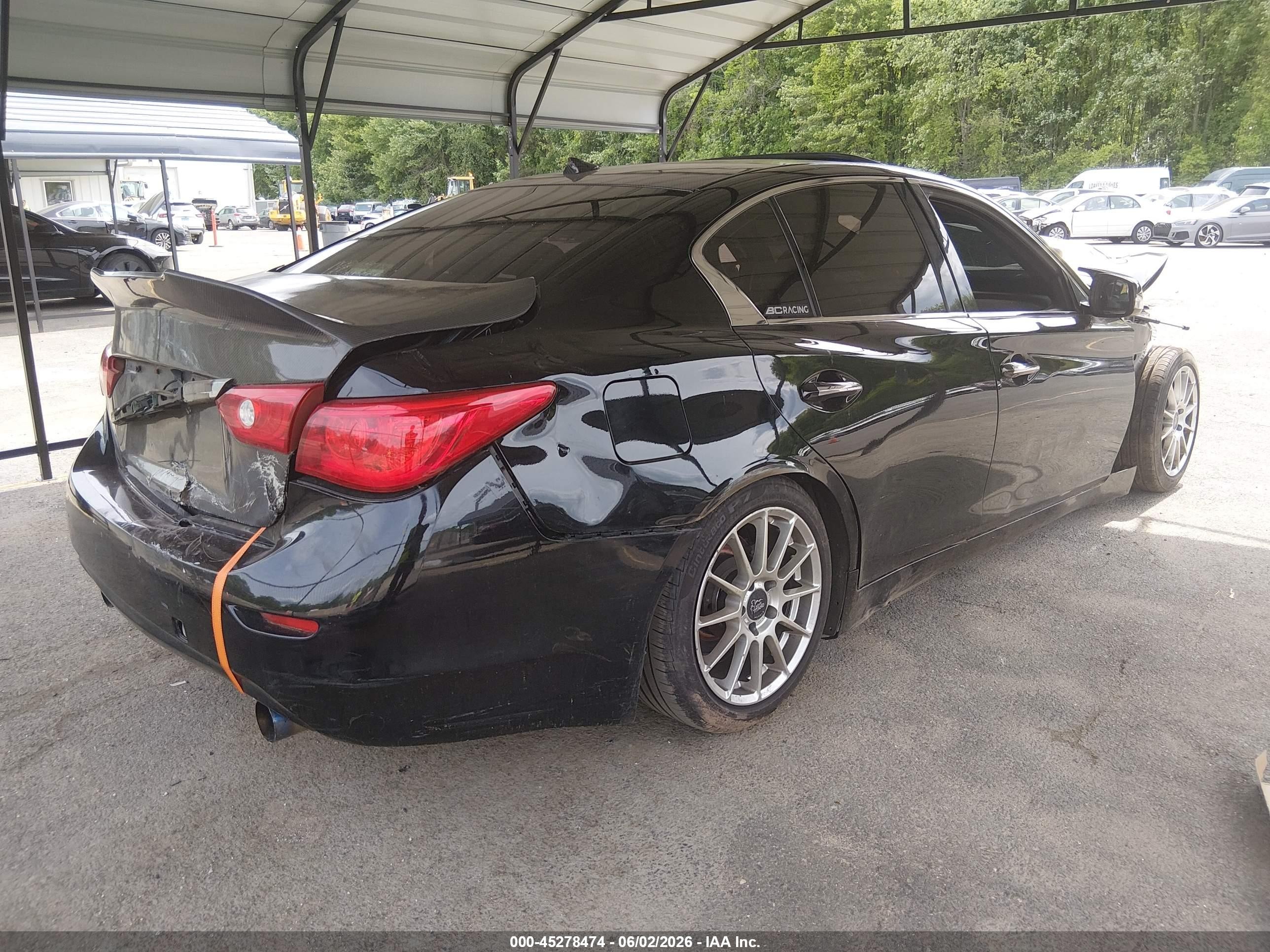 2014 Infiniti Q50   Black vin: JN1BV7AR4EM707251