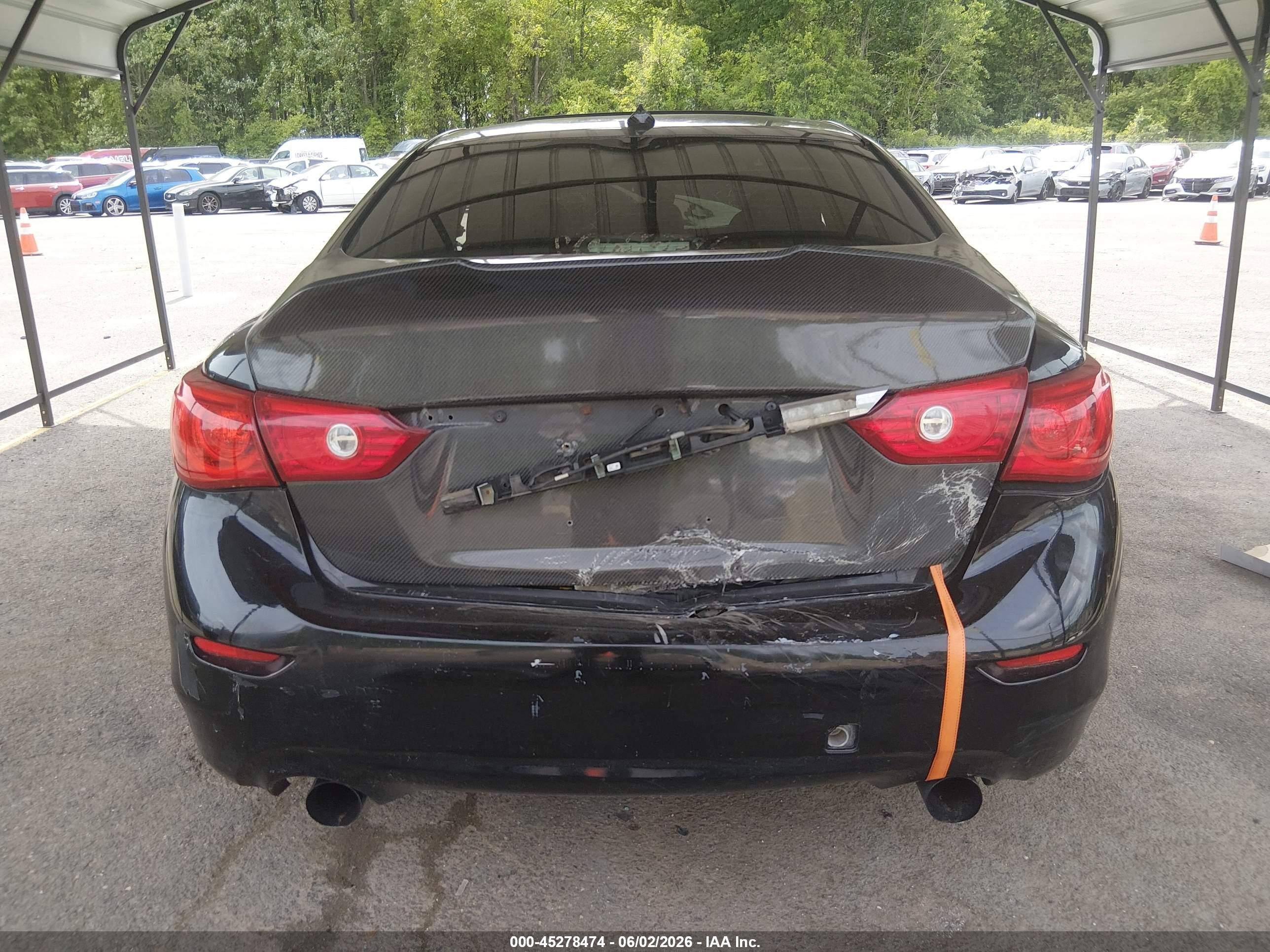 2014 Infiniti Q50   Black vin: JN1BV7AR4EM707251