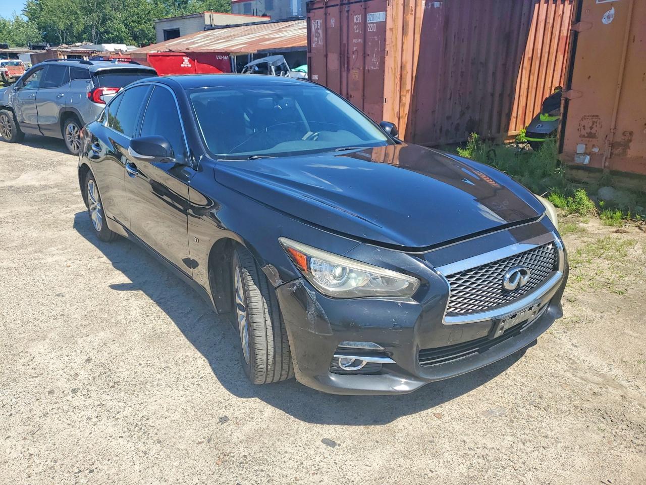 2015 Infiniti Q50 Base Black vin: JN1BV7AR4FM390394