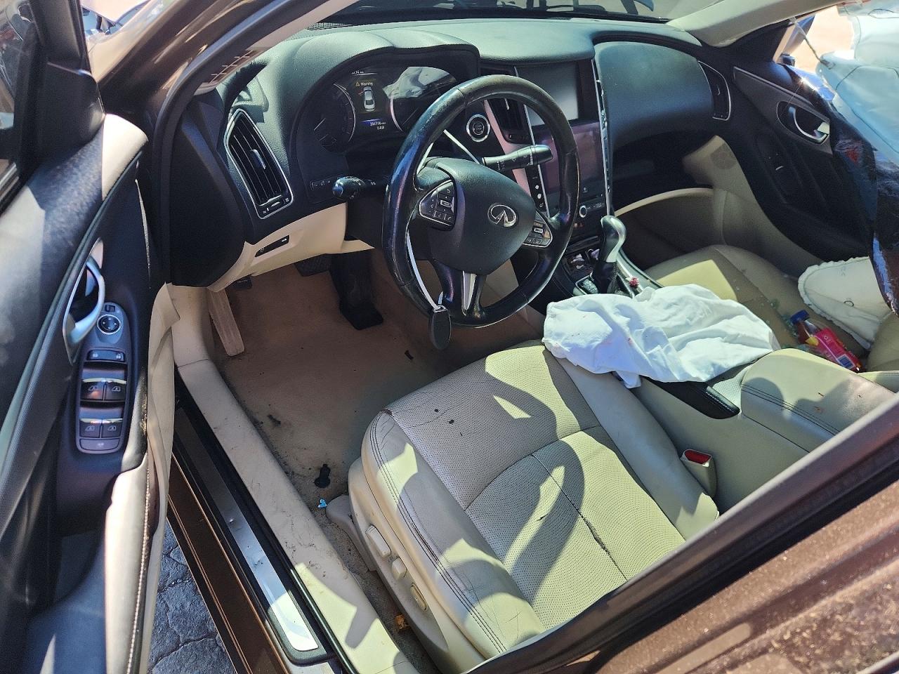 2015 Infiniti Q50 Premium Brown vin: JN1BV7AR4FM394123