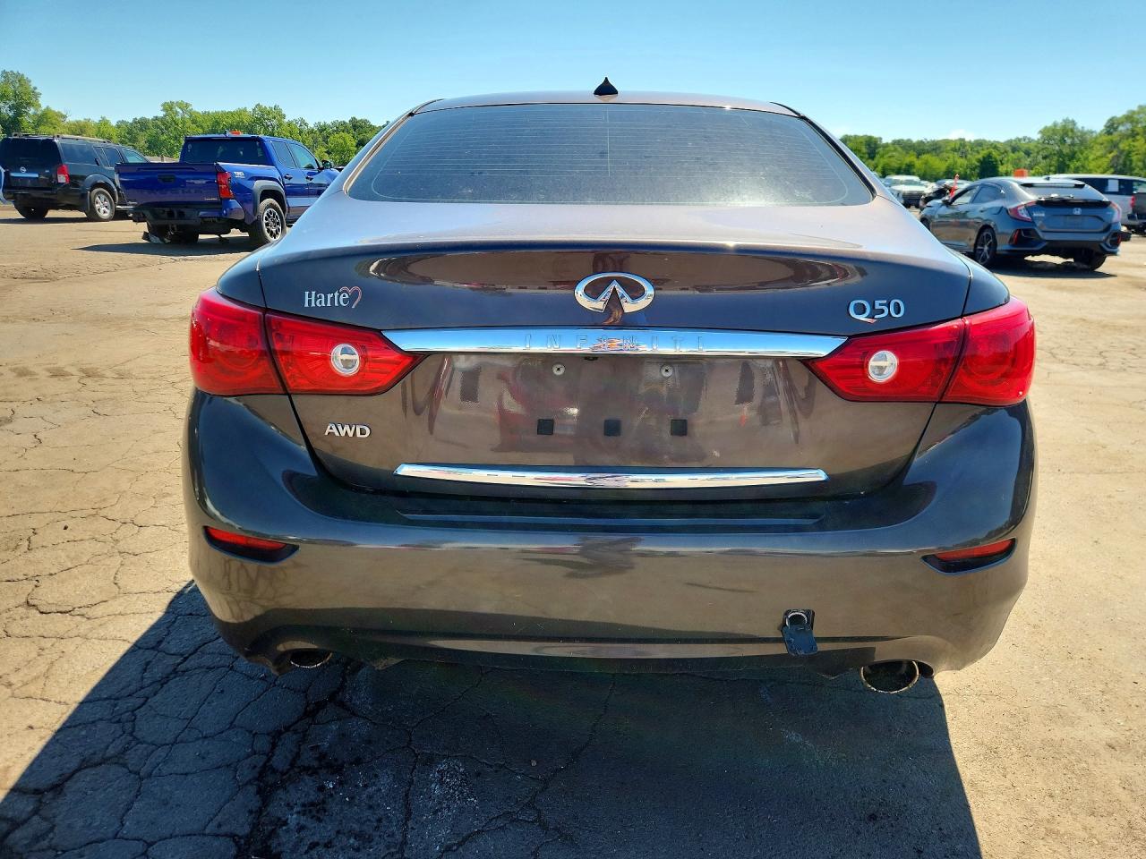 2015 Infiniti Q50 Premium Brown vin: JN1BV7AR4FM394123