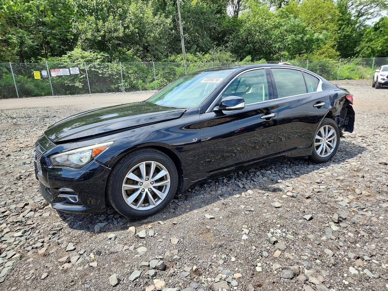 2015 Infiniti Q50 Base Black vin: JN1BV7AR4FM396499