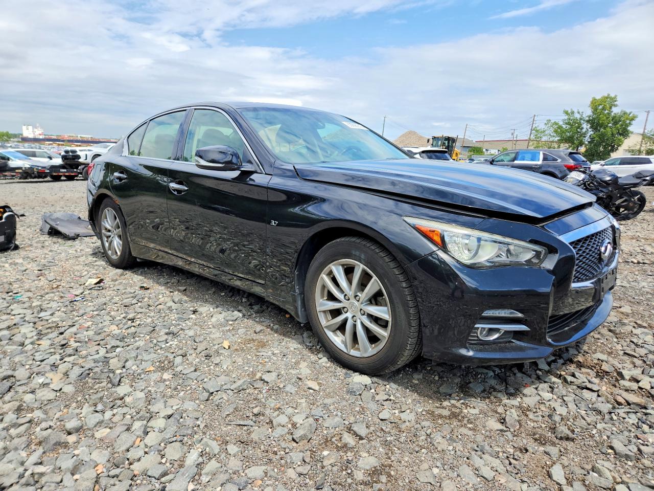 2015 Infiniti Q50 Base Black vin: JN1BV7AR4FM396499