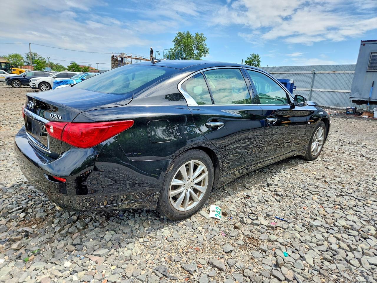 2015 Infiniti Q50 Base Black vin: JN1BV7AR4FM396499