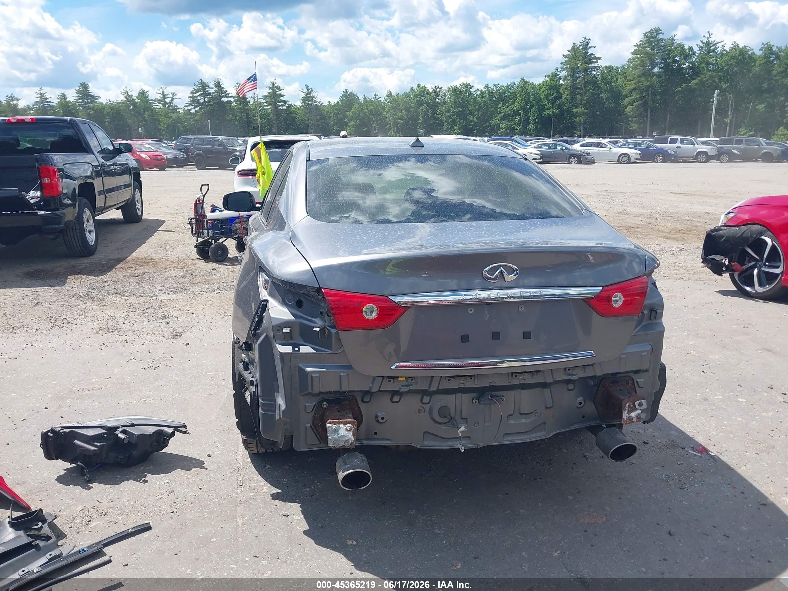 2015 Infiniti Q50 Premium Gray vin: JN1BV7AR4FM398530