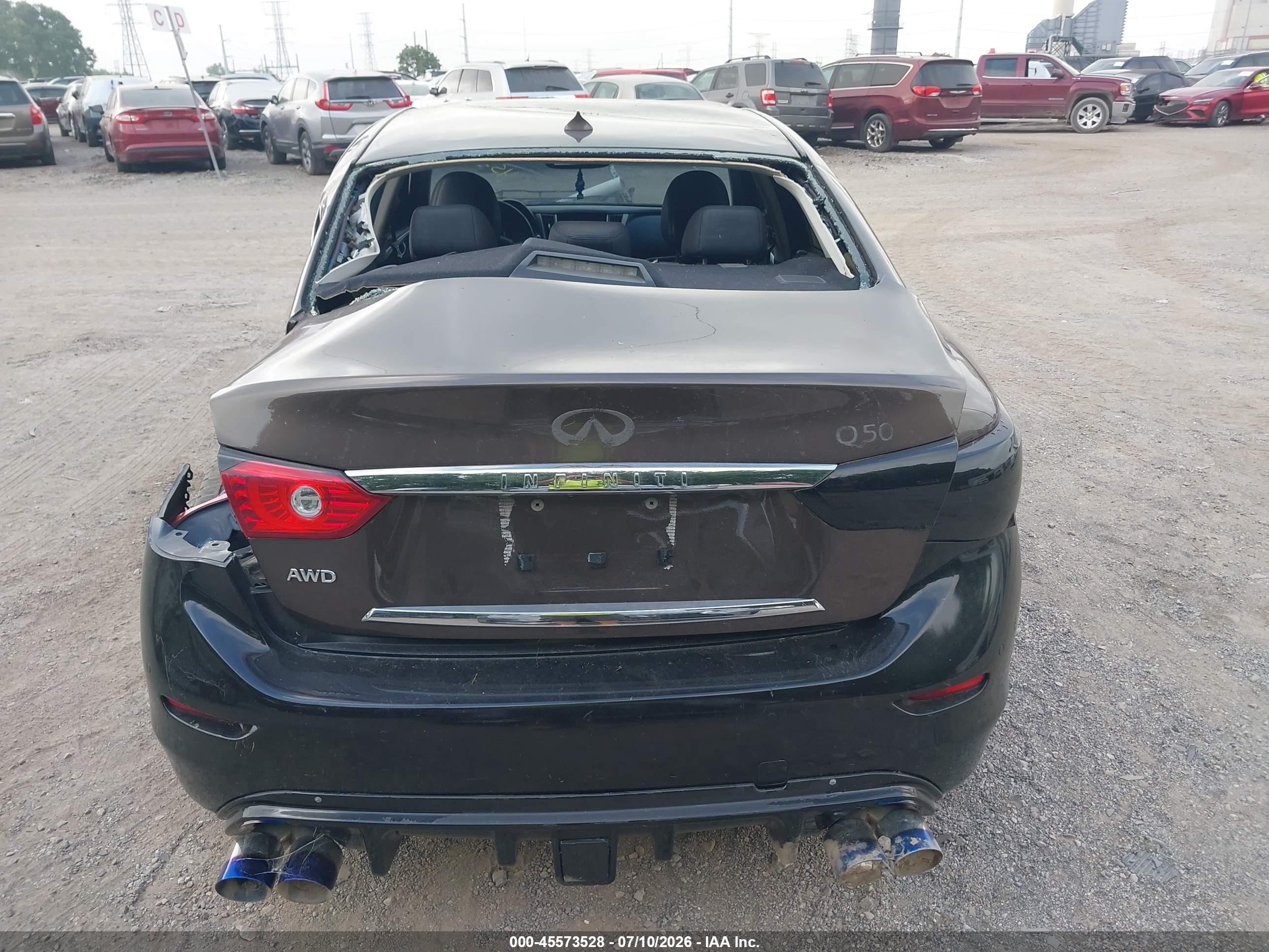 2015 Infiniti Q50 Premium Brown vin: JN1BV7AR4FM402771