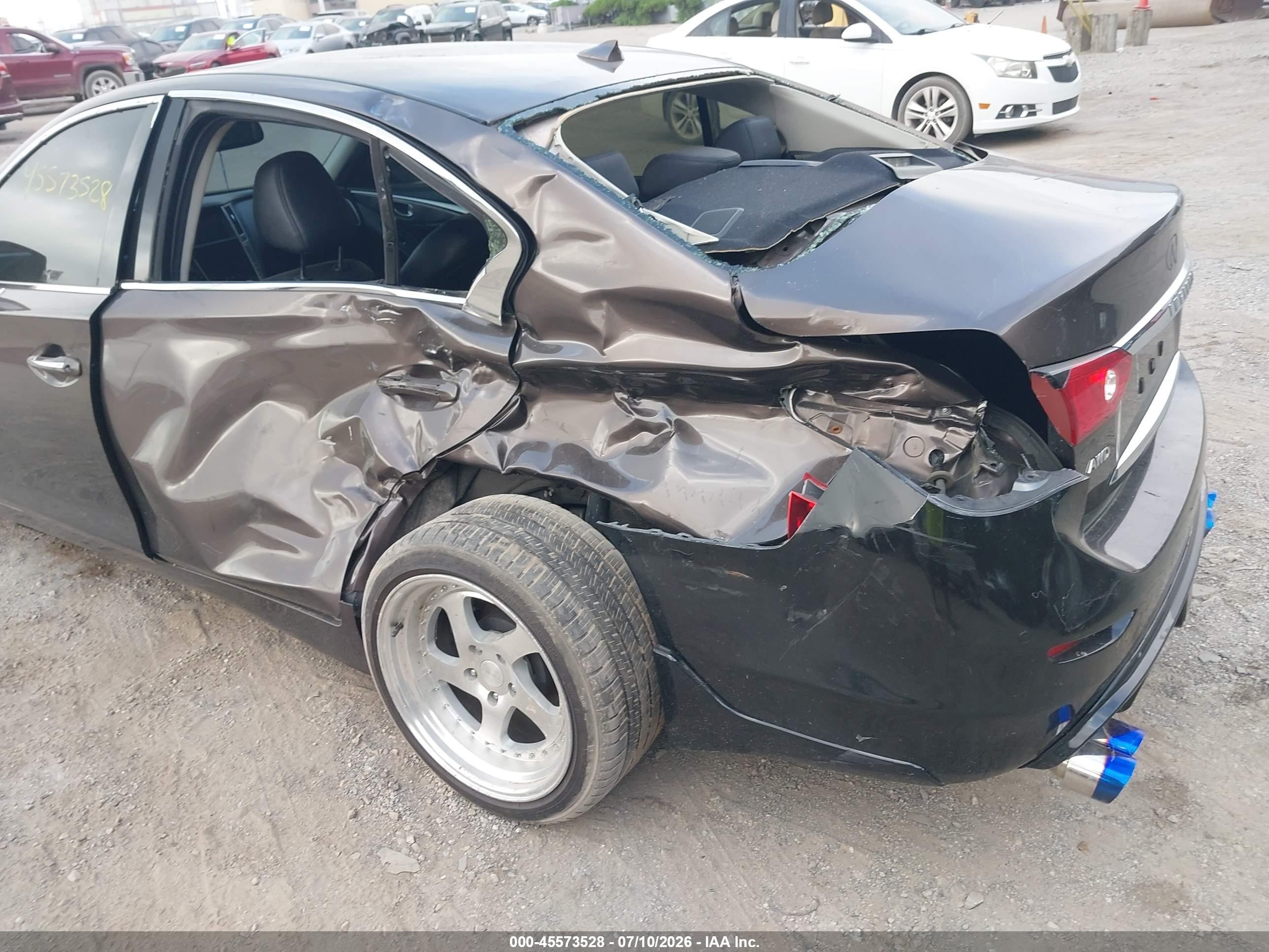 2015 Infiniti Q50 Premium Brown vin: JN1BV7AR4FM402771