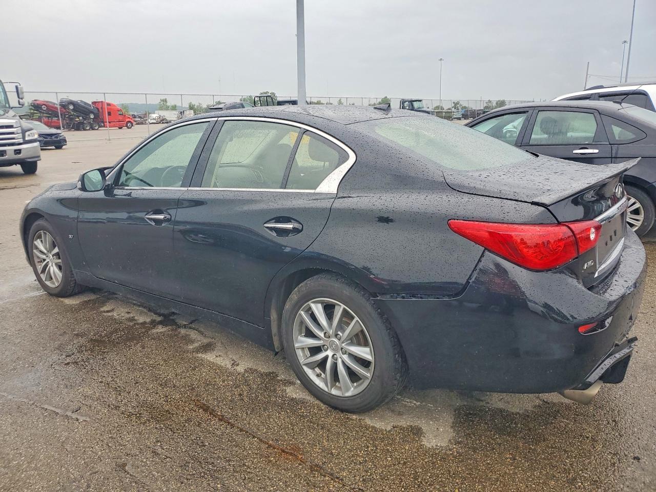 2015 Infiniti Q50 Base Black vin: JN1BV7AR4FM403998