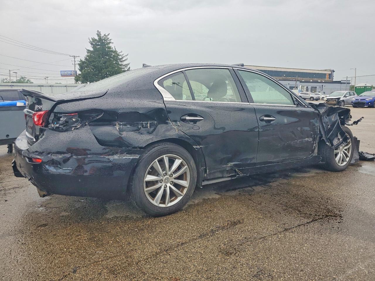 2015 Infiniti Q50 Base Black vin: JN1BV7AR4FM403998