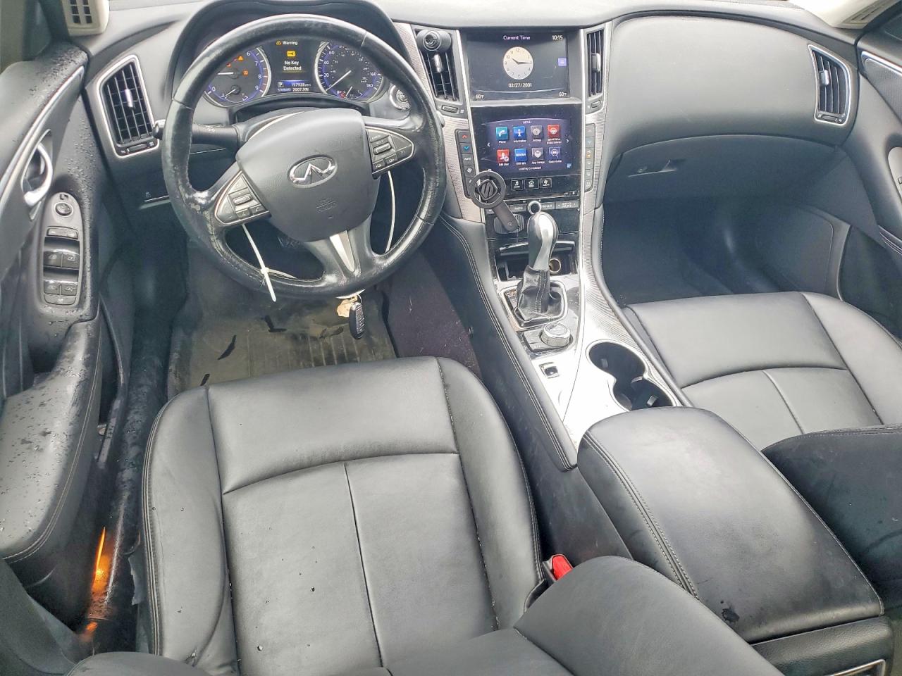 2015 Infiniti Q50 Base Black vin: JN1BV7AR4FM403998