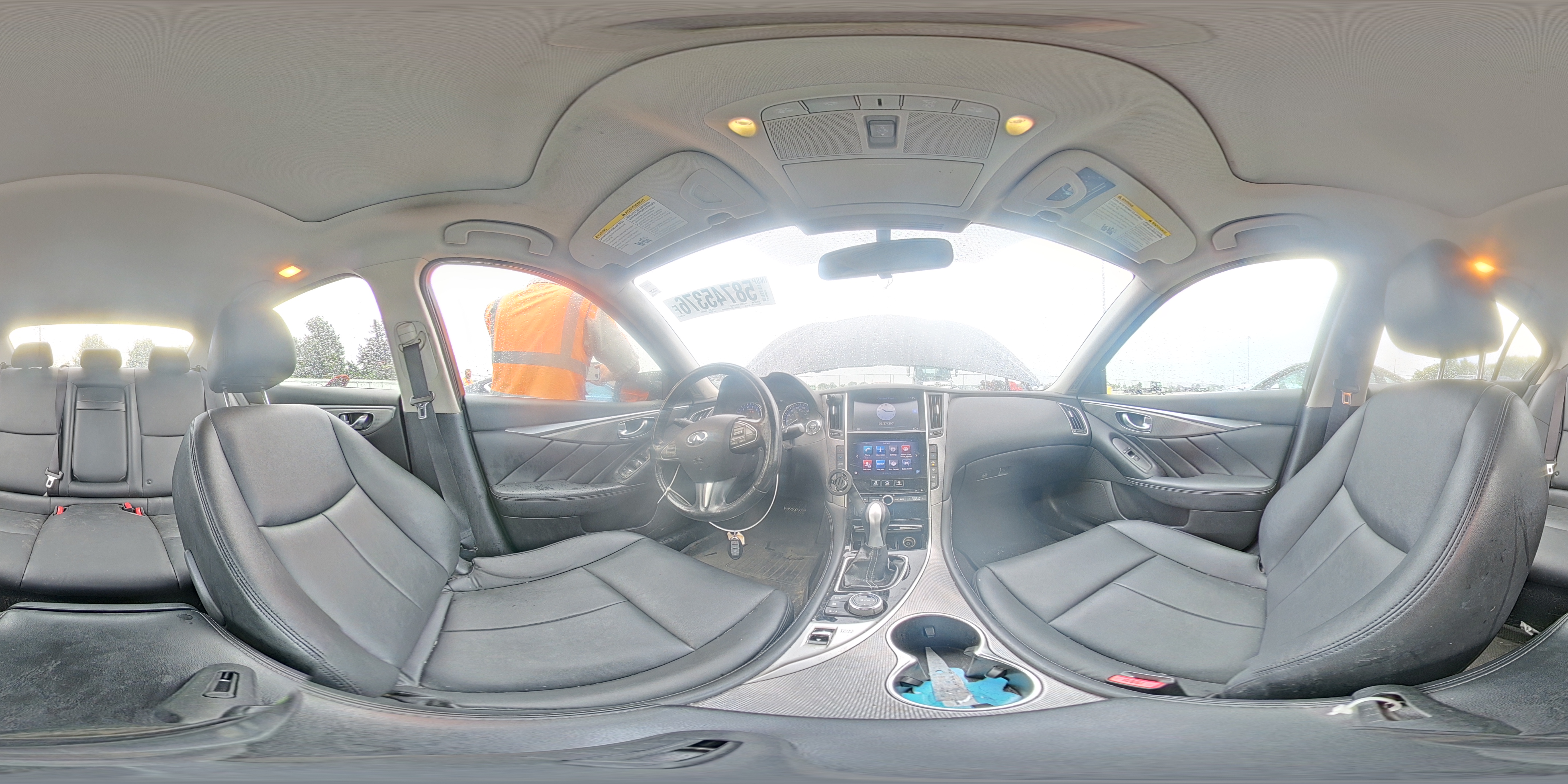 2015 Infiniti Q50 Base Black vin: JN1BV7AR4FM403998