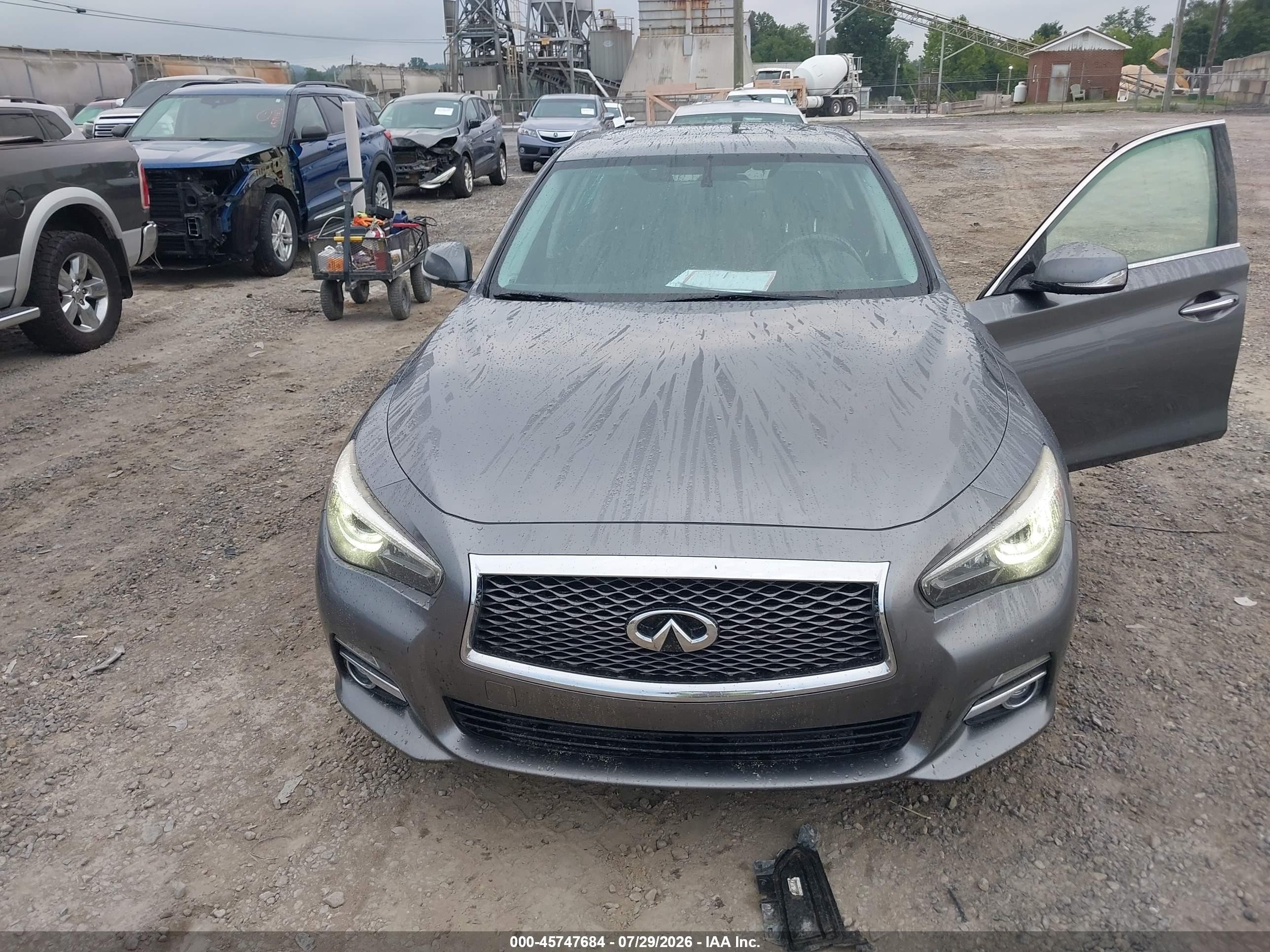 2015 Infiniti Q50 Premium Gray vin: JN1BV7AR4FM404603