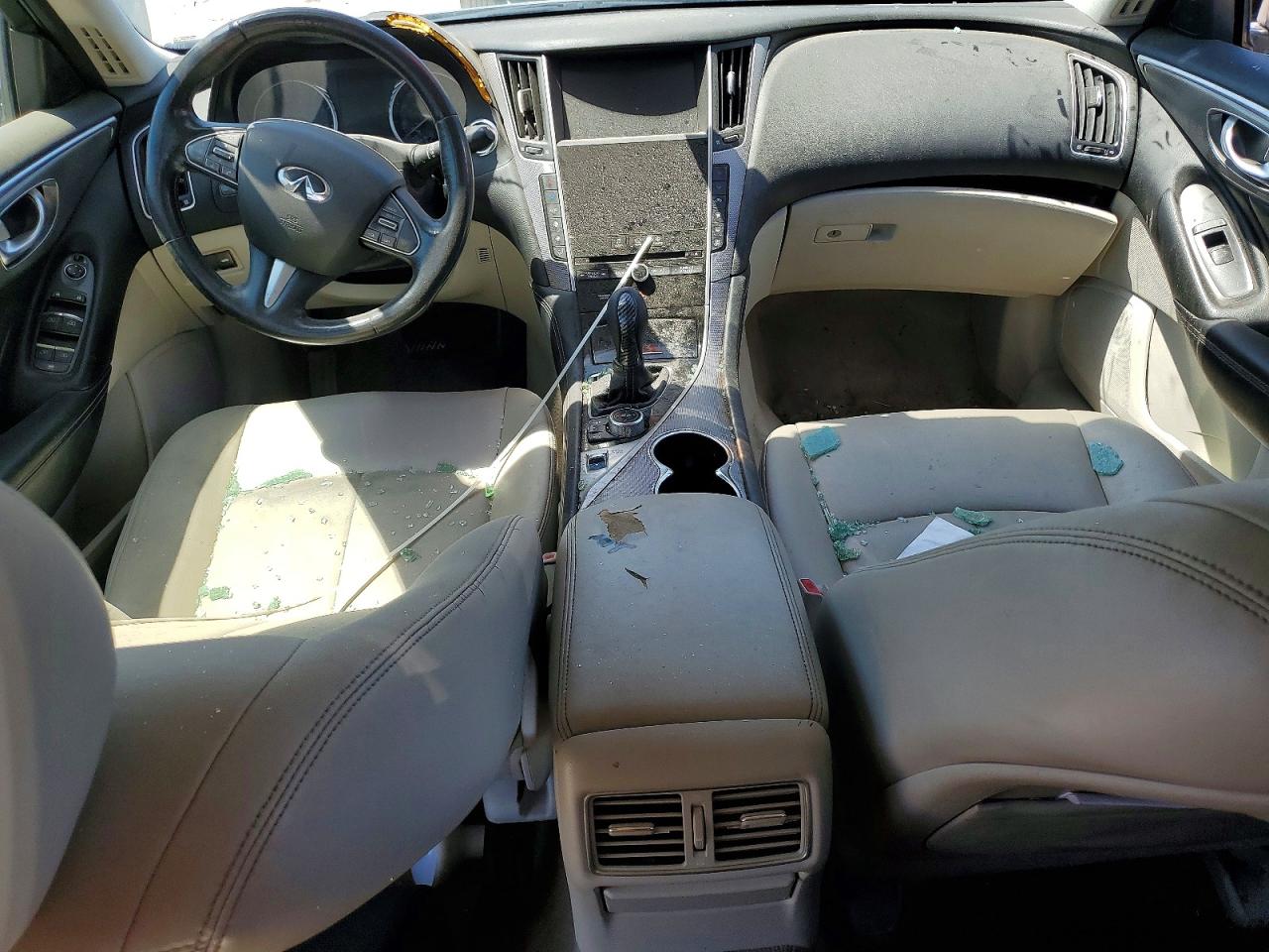 2015 Infiniti Q50 Base Серебряный vin: JN1BV7AR4FM406173