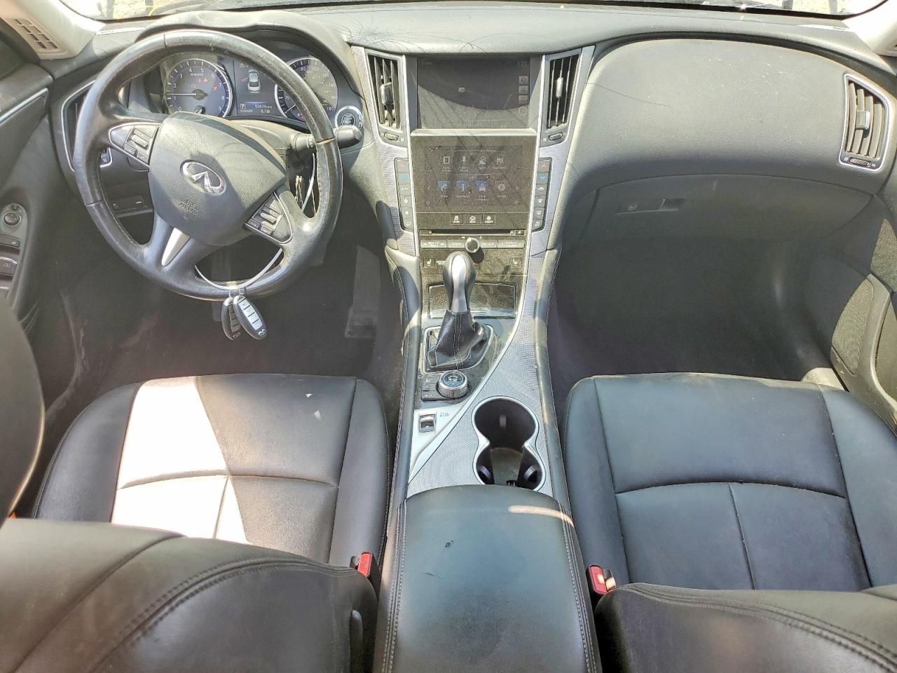 2015 Infiniti Q50 Premium Белый vin: JN1BV7AR4FM407310
