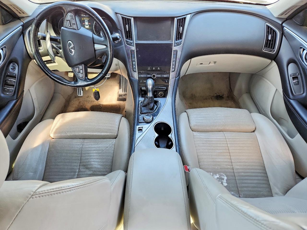 2015 Infiniti Q50 Base Black vin: JN1BV7AR4FM414631
