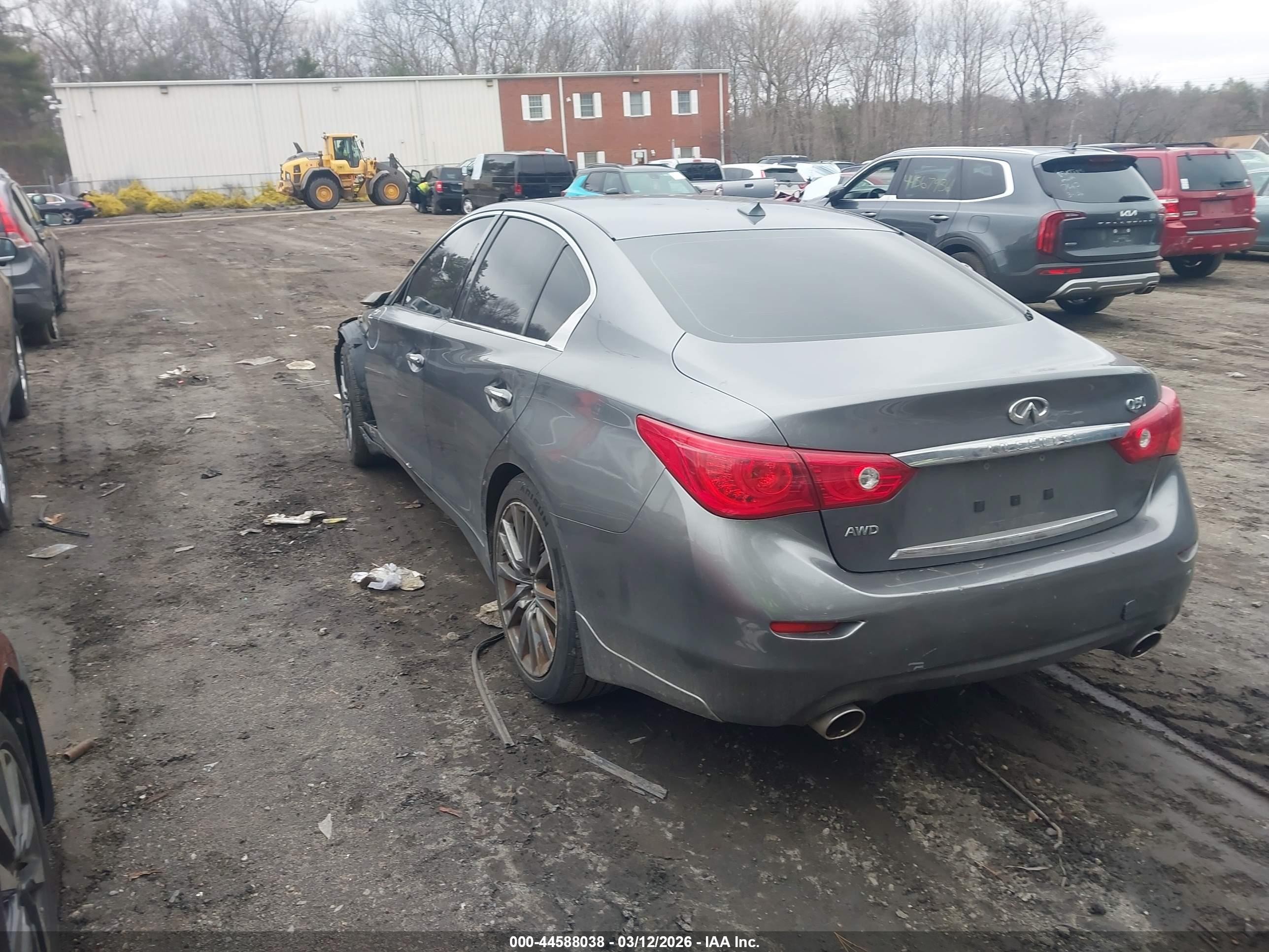 2015 Infiniti Q50 Premium Gray vin: JN1BV7AR4FM417688