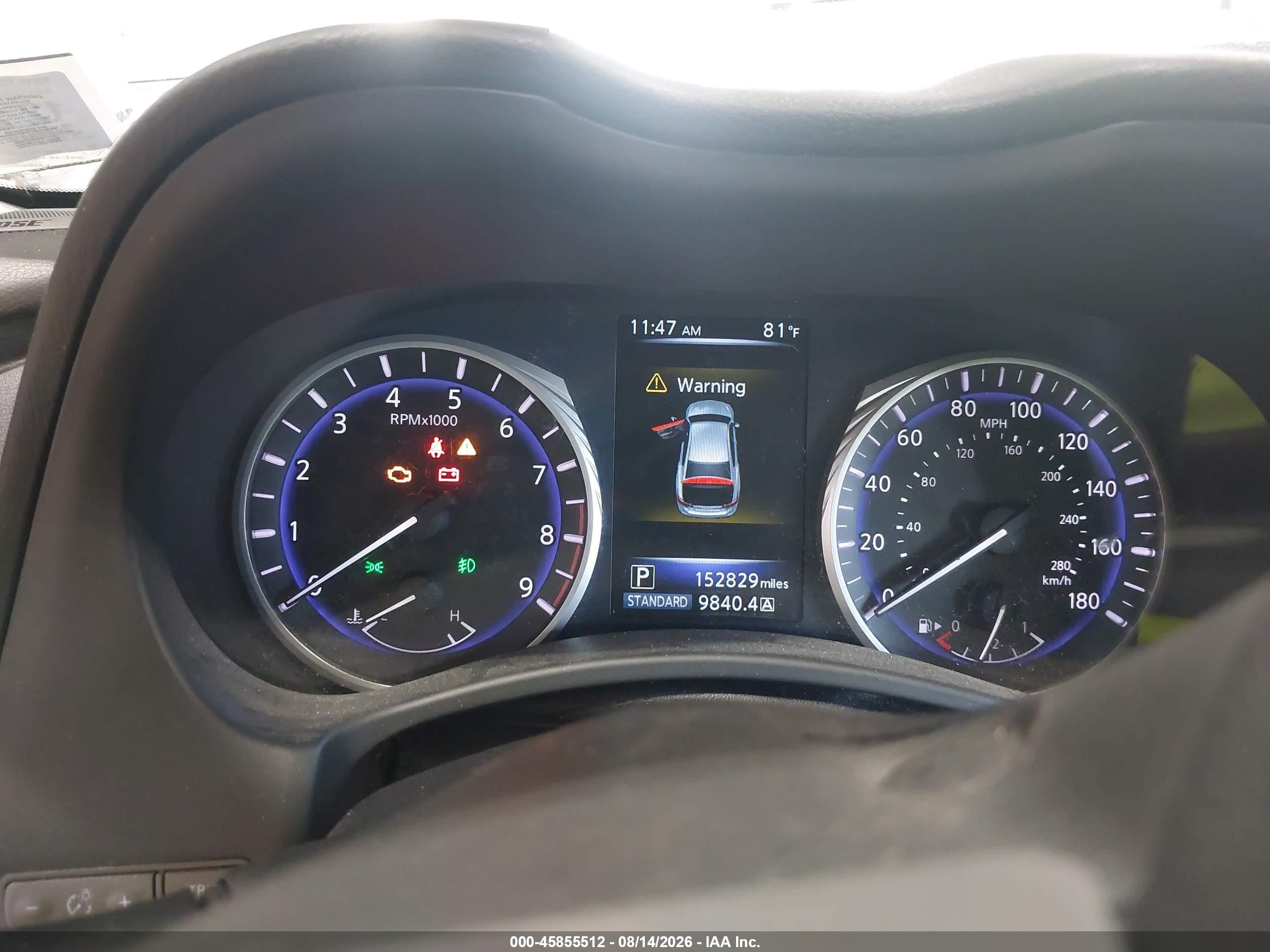 2015 Infiniti Q50 Premium Белый vin: JN1BV7AR4FM420039