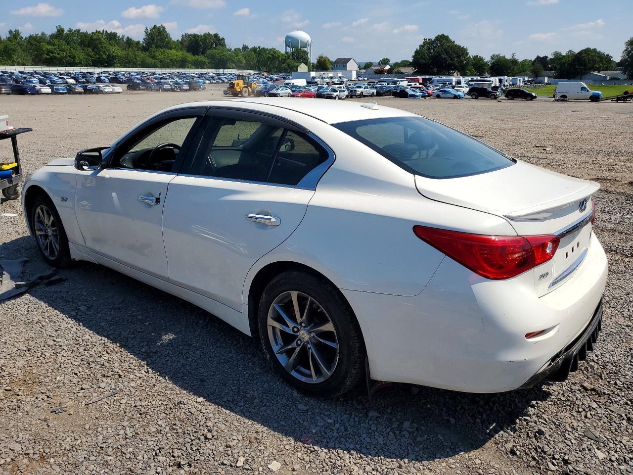 2015 Infiniti Q50 Base White vin: JN1BV7AR4FM420249