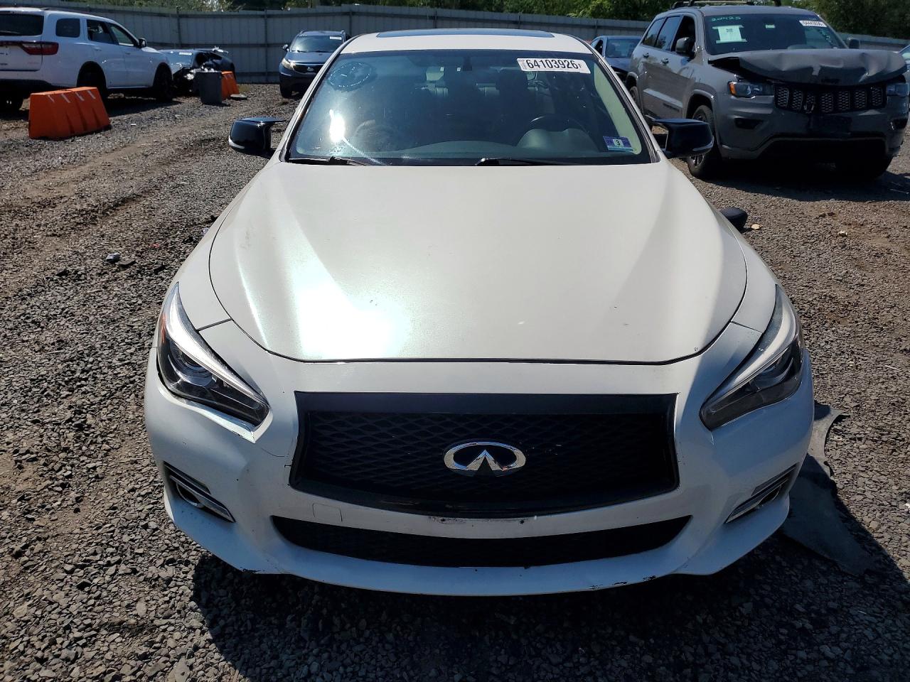 2015 Infiniti Q50 Base White vin: JN1BV7AR4FM420249
