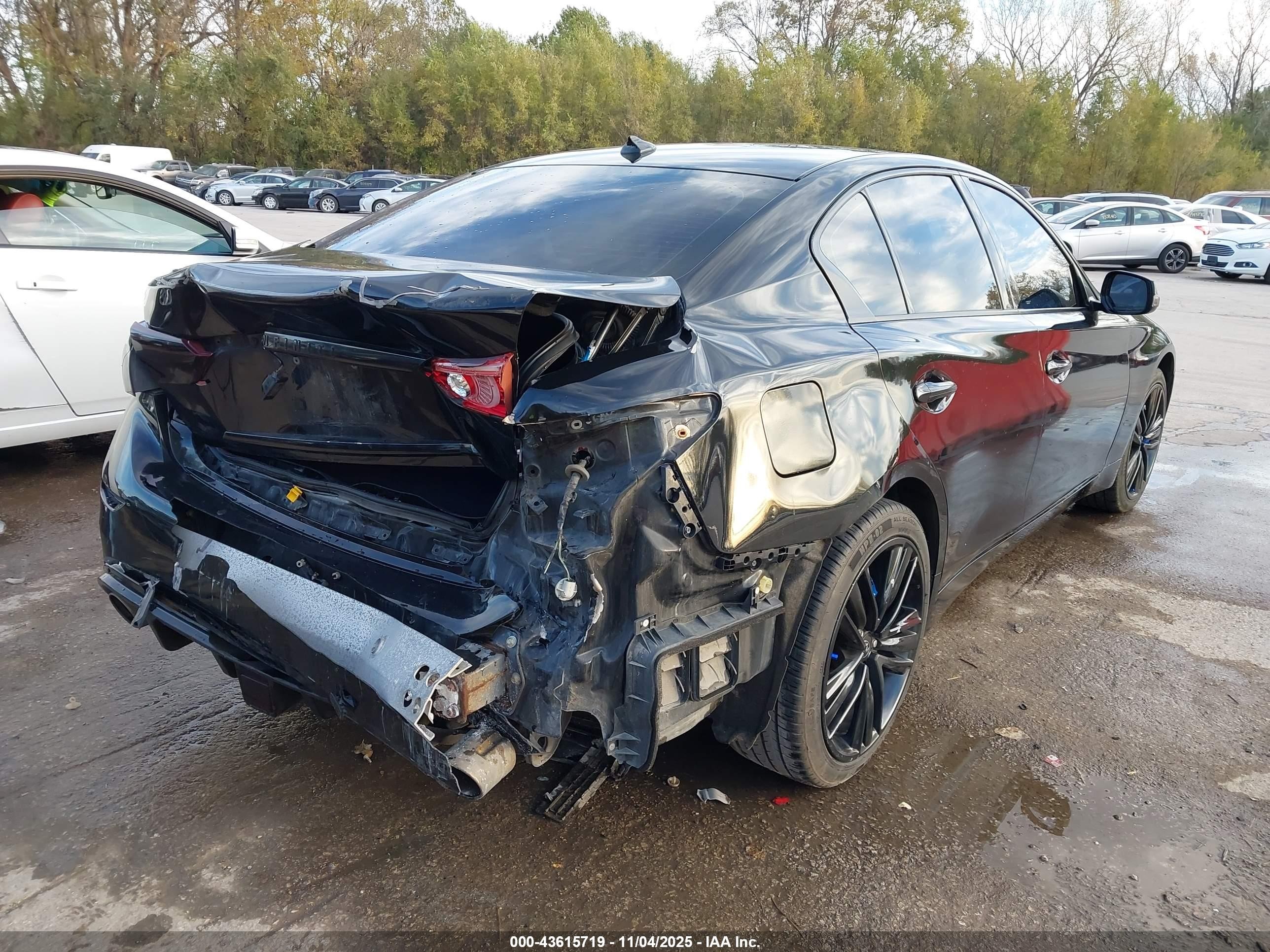 2014 Infiniti Q50 Sport Black vin: JN1BV7AR5EM680593