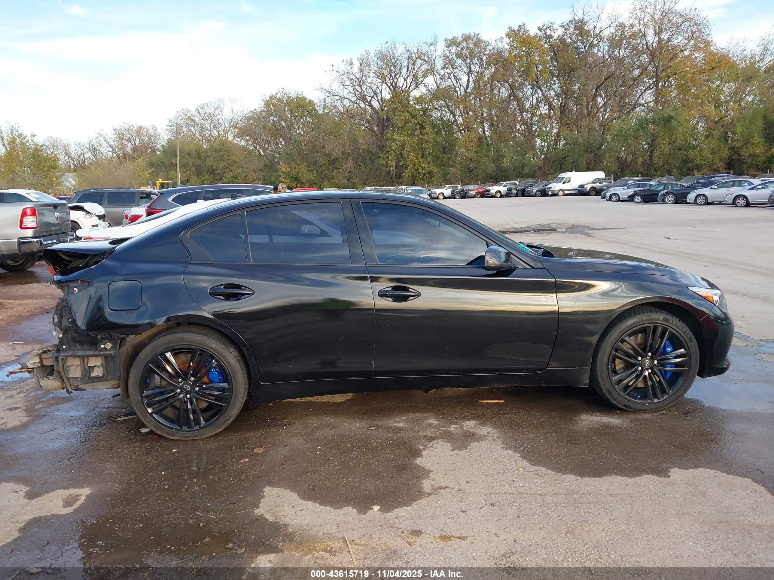 2014 Infiniti Q50 Sport Black vin: JN1BV7AR5EM680593